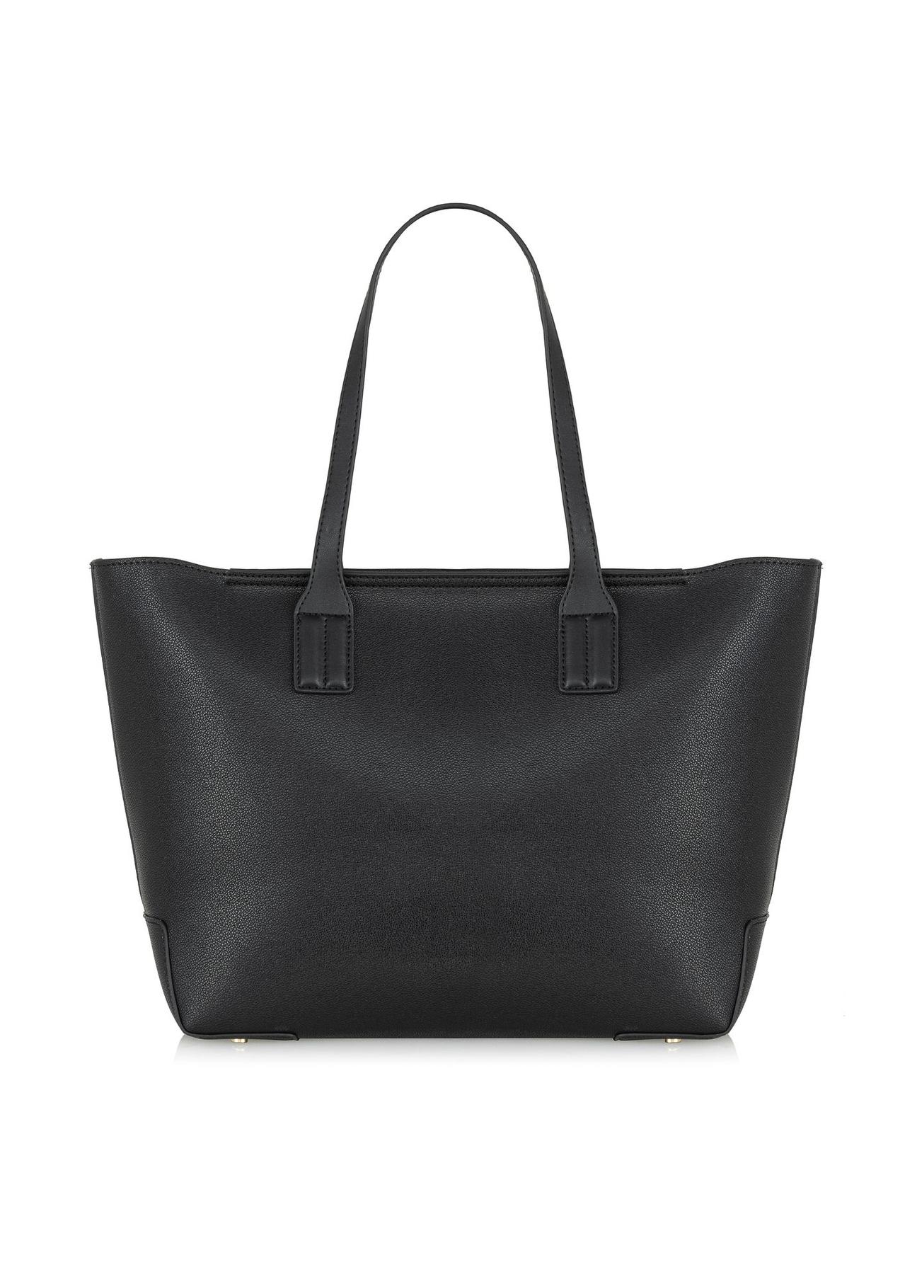 Czarna torebka shopper z imitacji skóry TOREC-0908-99(W24)-04