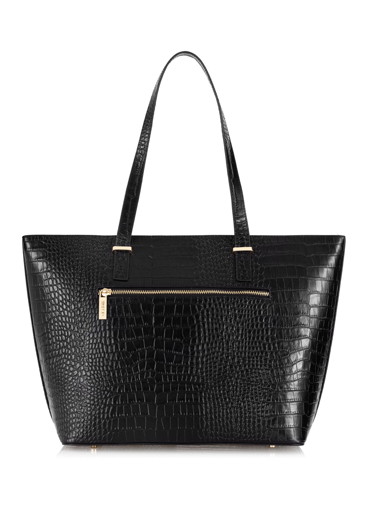 Skórzana torebka damska w stylu croco  TORES-0880-99(Z23)-04