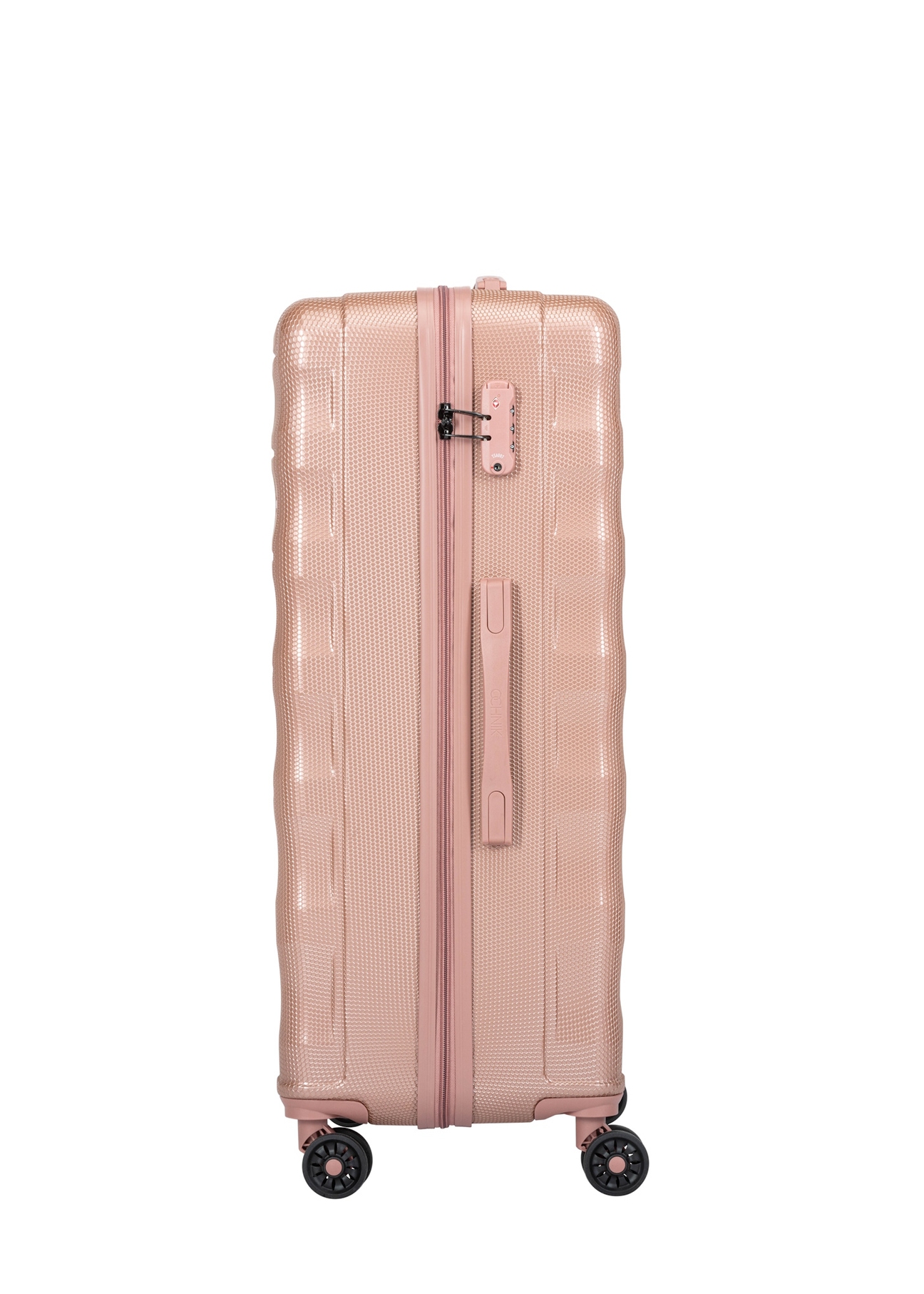 Walizka duża na kółkach WALPC-0015-5B-28(W26), widok produktu z boku na białym tle.