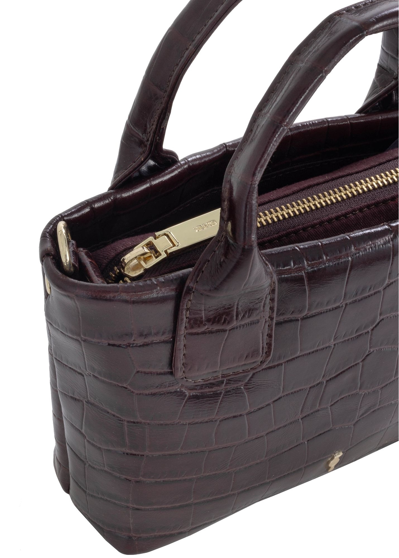 Mały skórzany kuferek damski croco TORES-1012-90(W24)-06