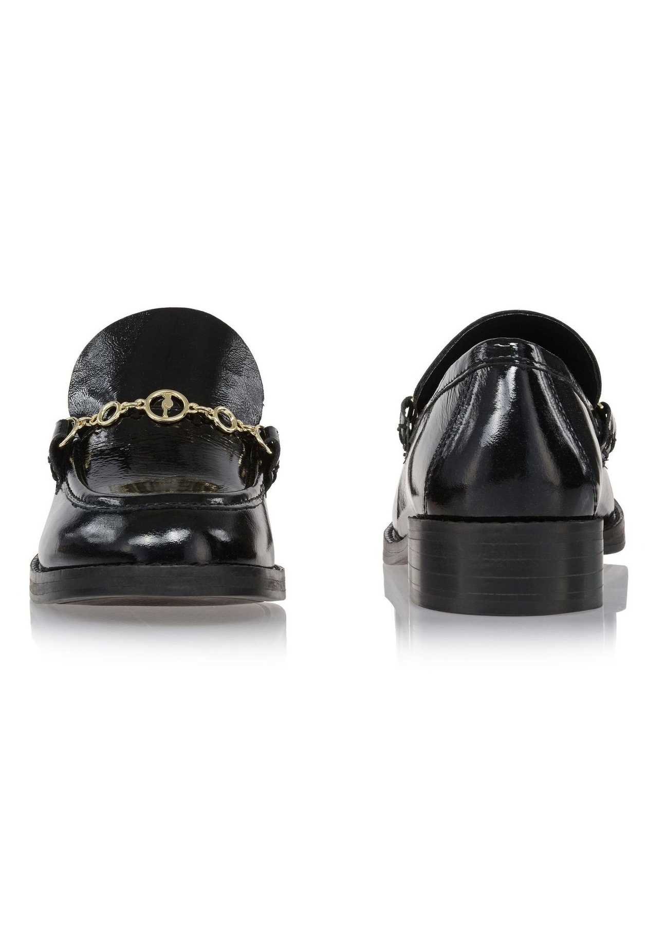 Skórzane loafersy damskie z klamrą BUTYD-1022-97(Z23)-03