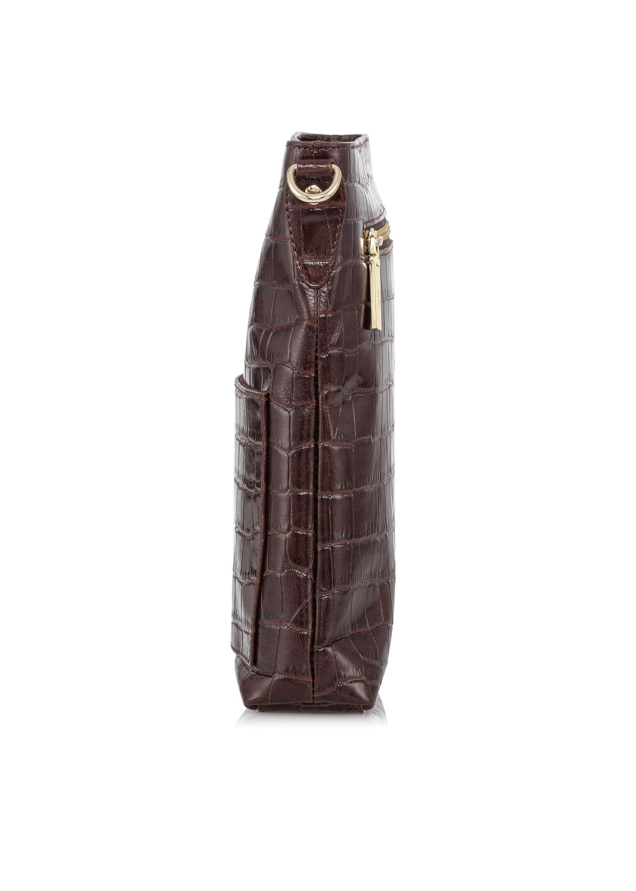 Skórzana torba na ramię damska croco TORES-0912-89(W23)-02