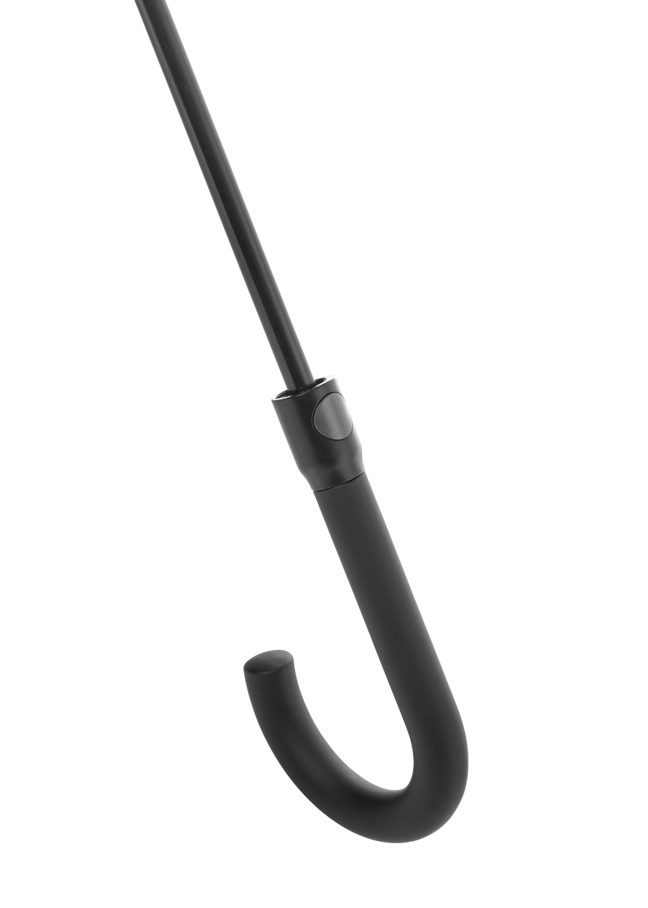 Granatowy parasol męski PARSM-0010-7E(W26), widok rączki produktu na białym tle.