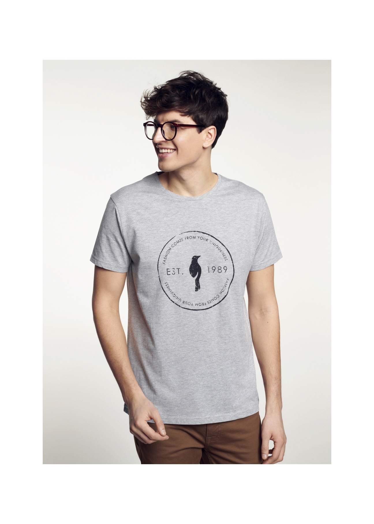T-shirt męski TSHMT-0052-91(W21)-01