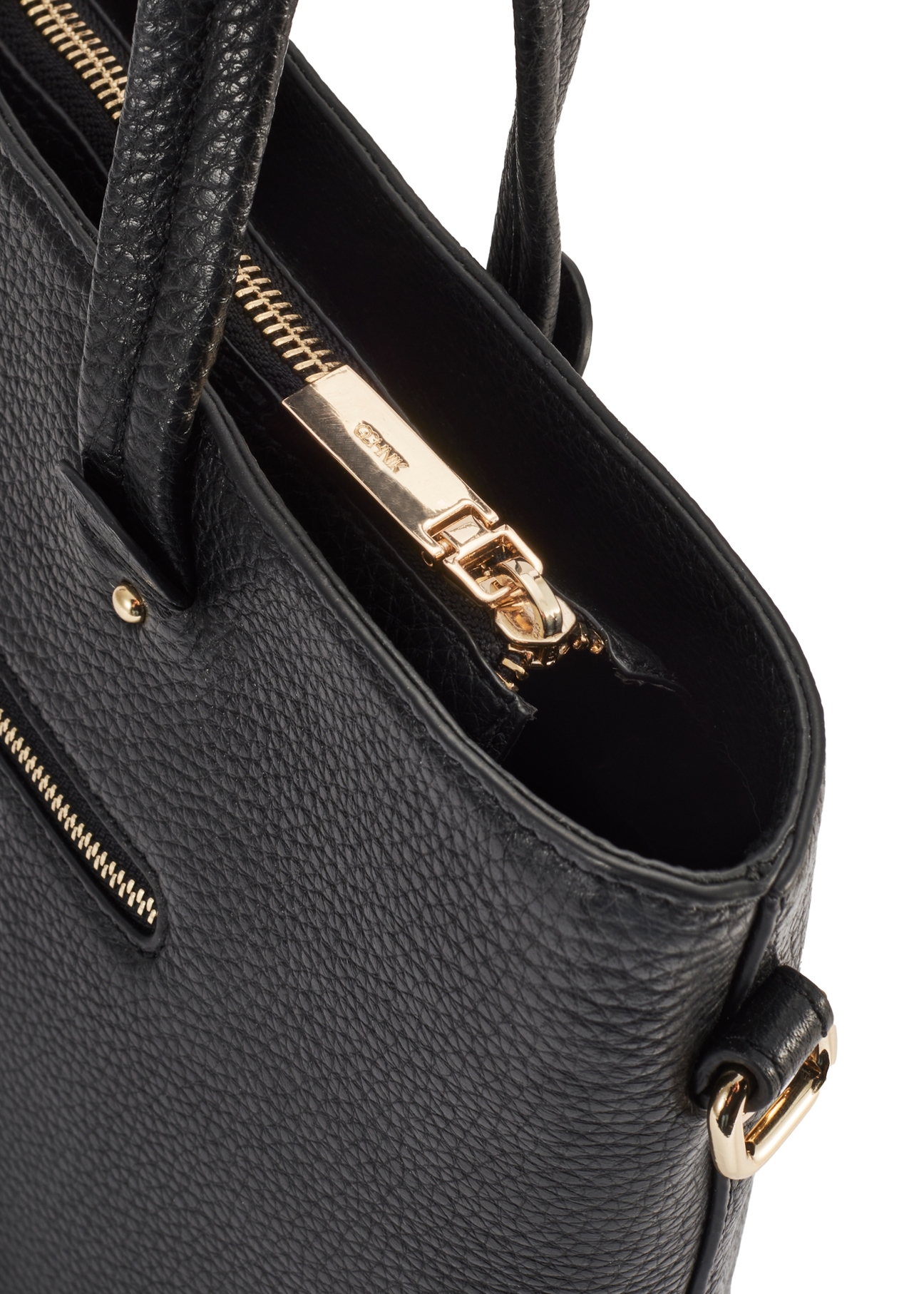 Czarna skórzana torebka shopper TORES-0728D-99(Z25)