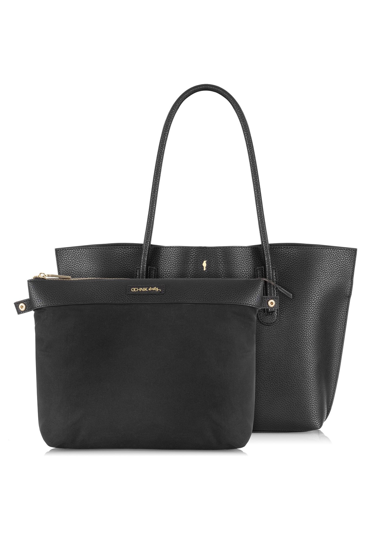 Czarna torebka shopper damska TOREC-0938-99(W24)-05