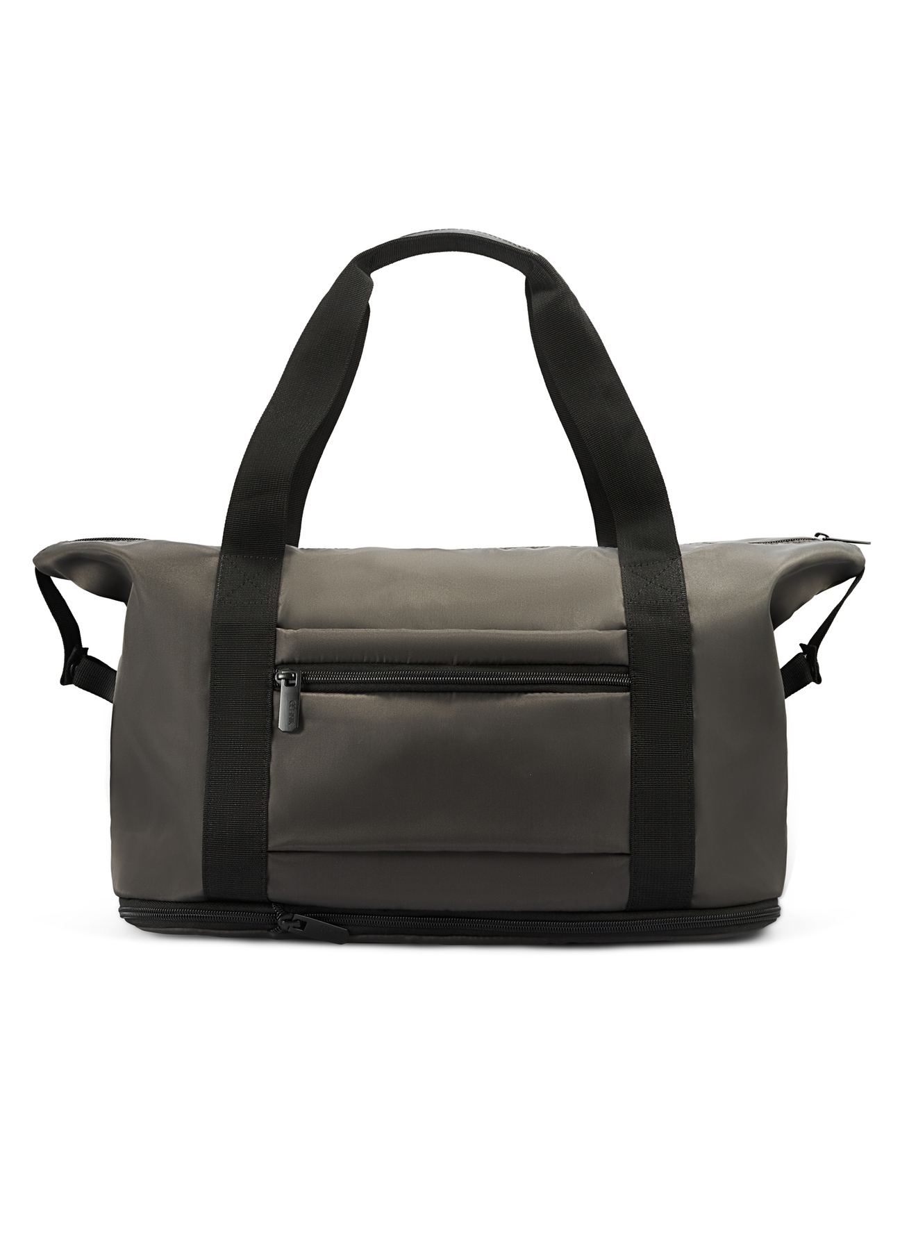 Ciemnoszara torba męska TORMN-0369-95(Z25), widok produktu od tyłu na białym tle.