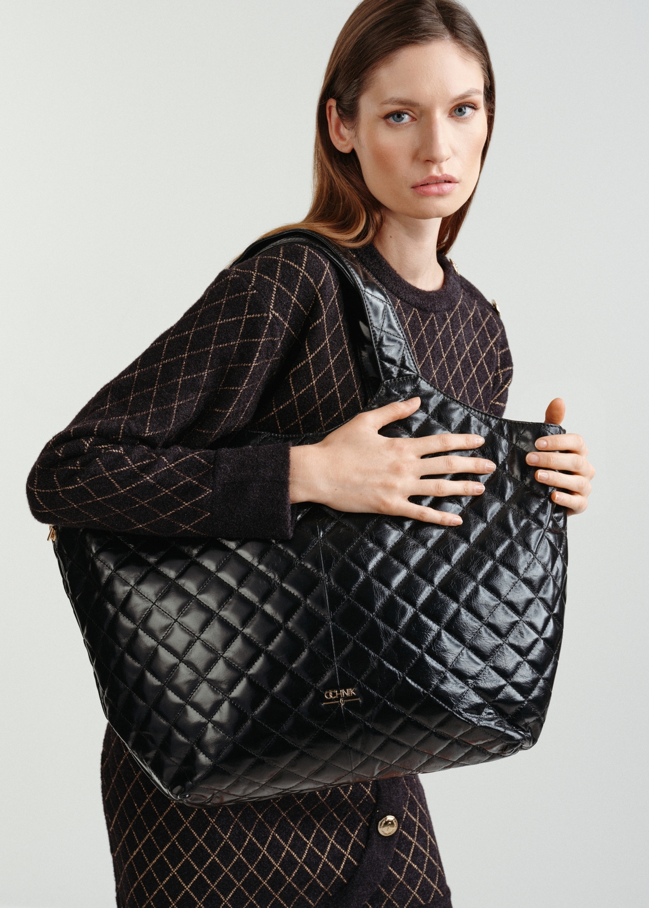 Duża skórzana torebka shopper damska TORES-0959-99(Z23)-02