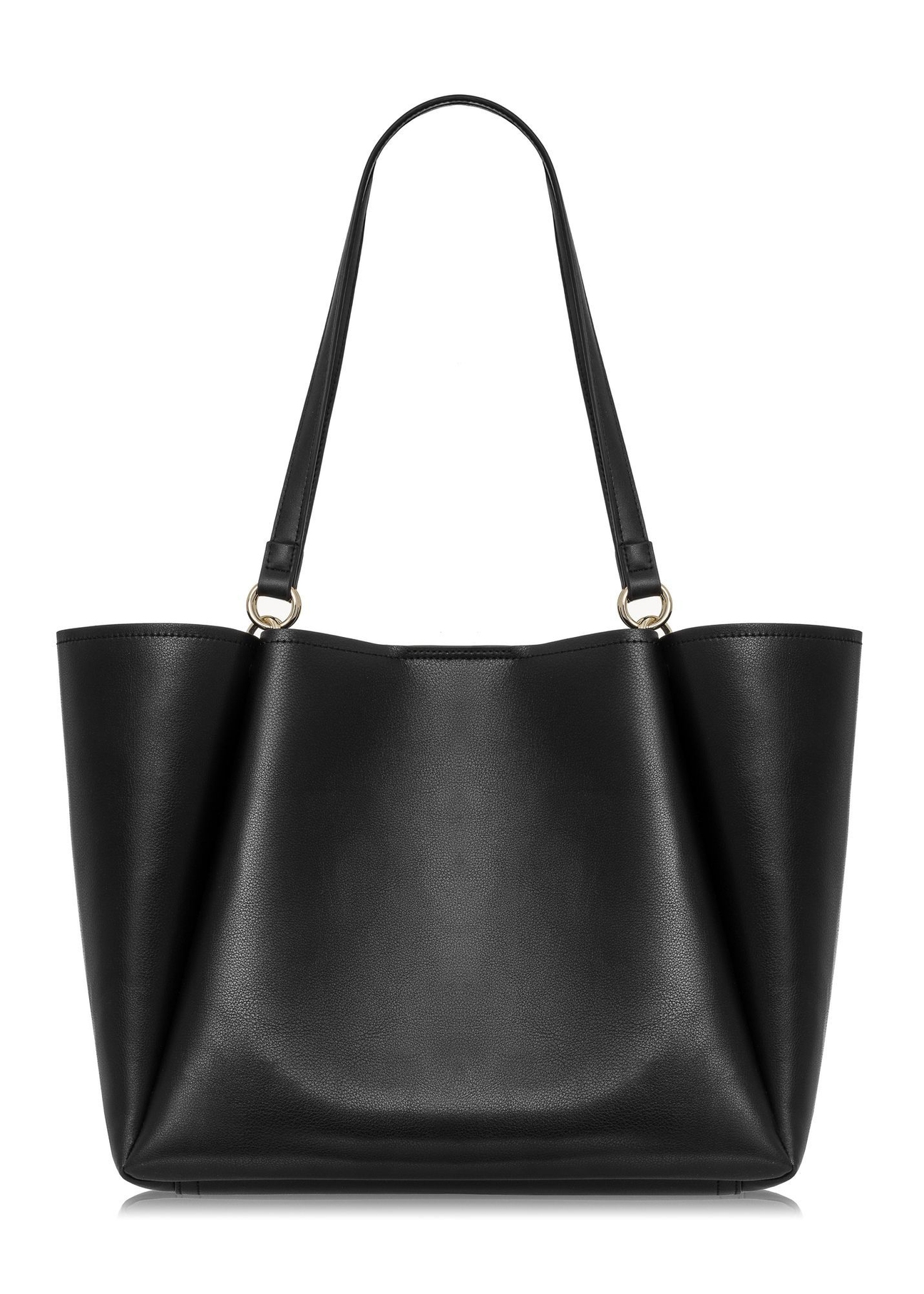 Torebka damska typu tote bag TOREC-0845A-99(Z25), widok produktu z tyłu na białym tle.