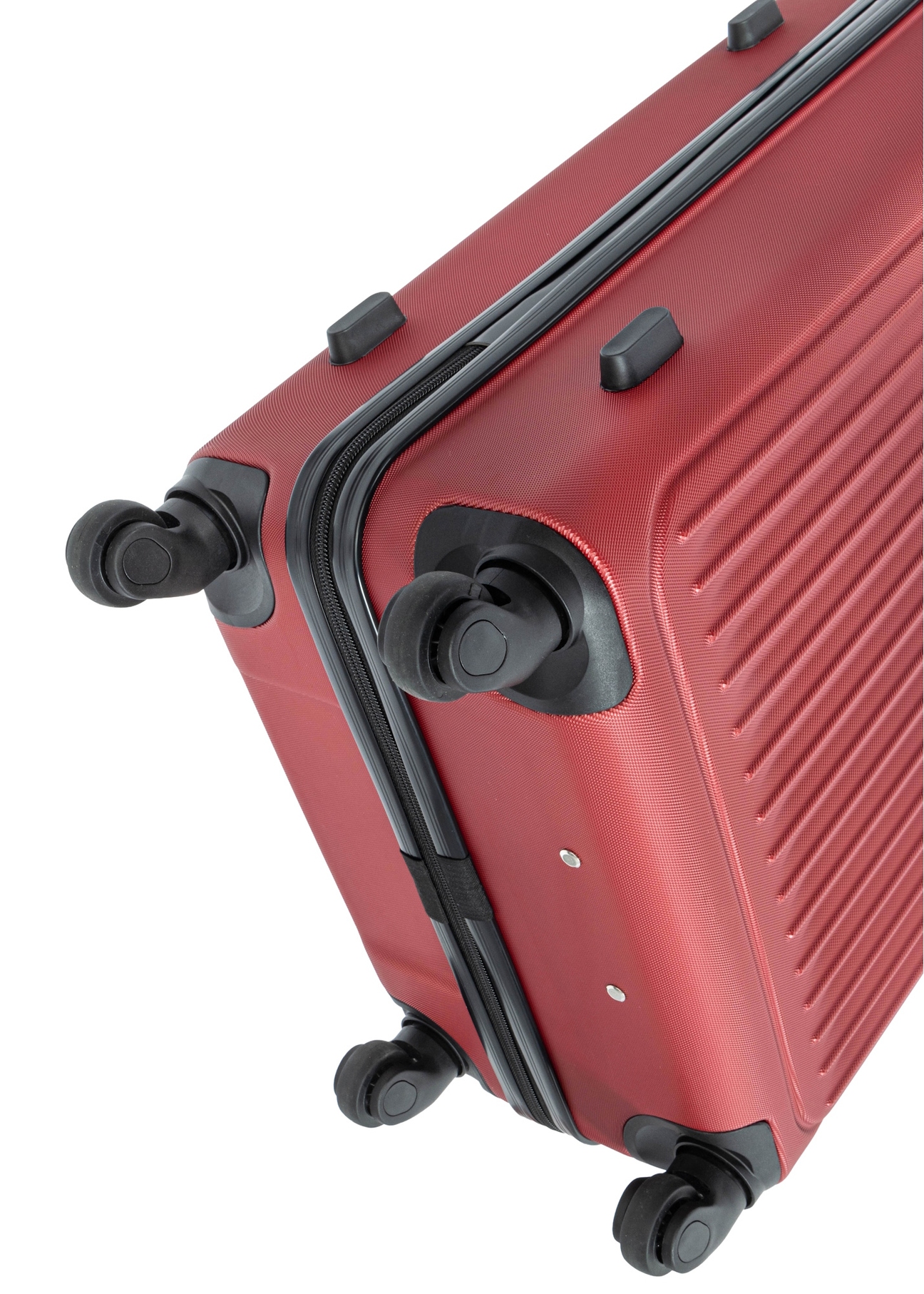 Komplet walizek na kółkach 19"/24"/29" WALAB-0082-4B(W26), zbliżenie na kółka produktu na białym tle.