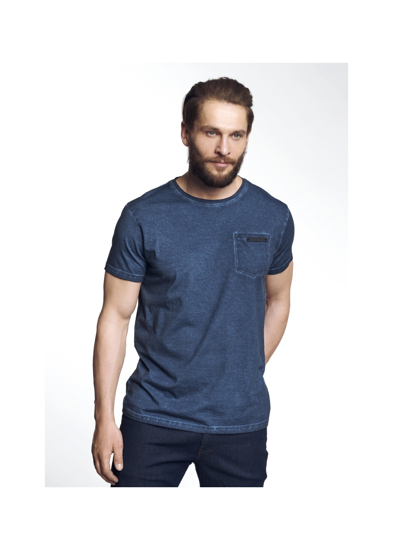 T-shirt męski TSHMT-0055-61(W21)-01