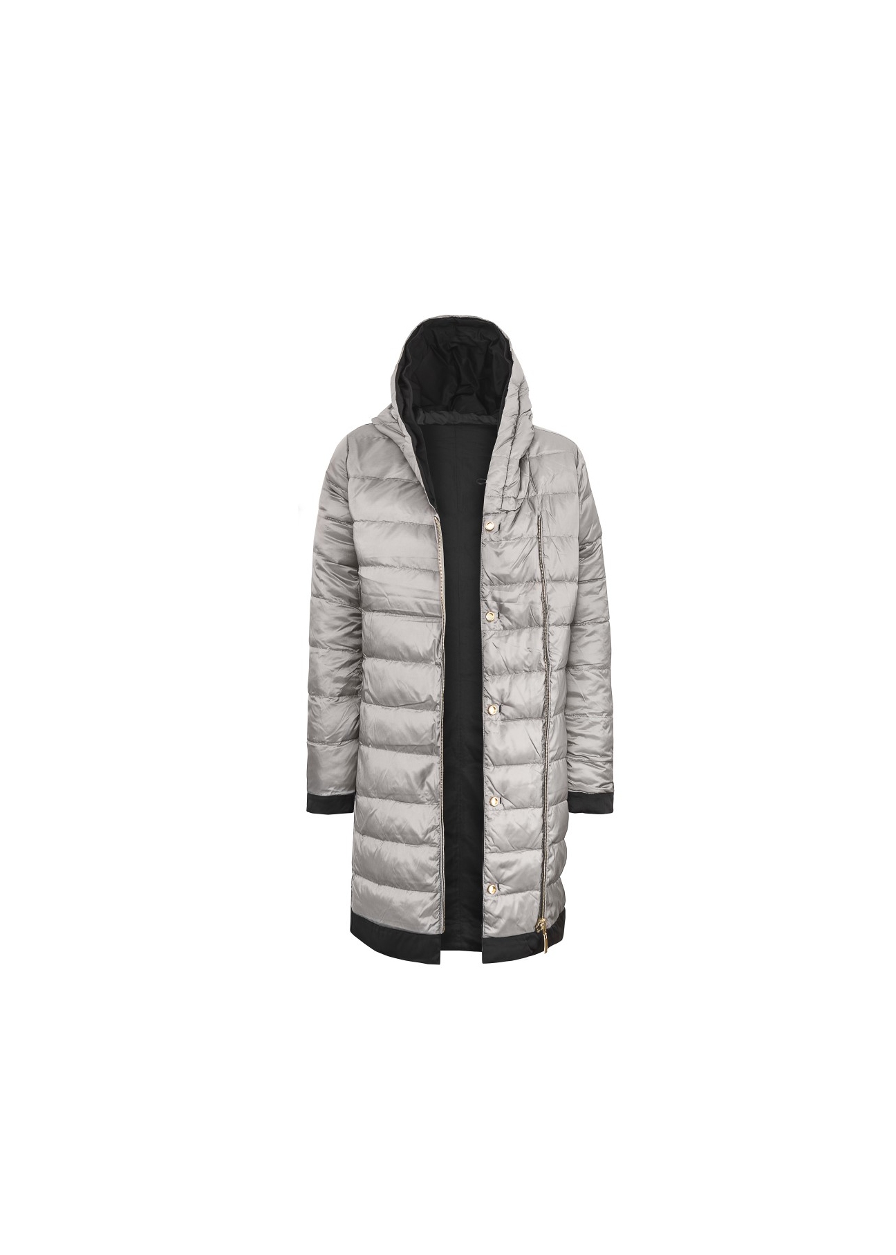 Dwustronna kurtka puchowa damska KURDT-0068-99(Z17)-01