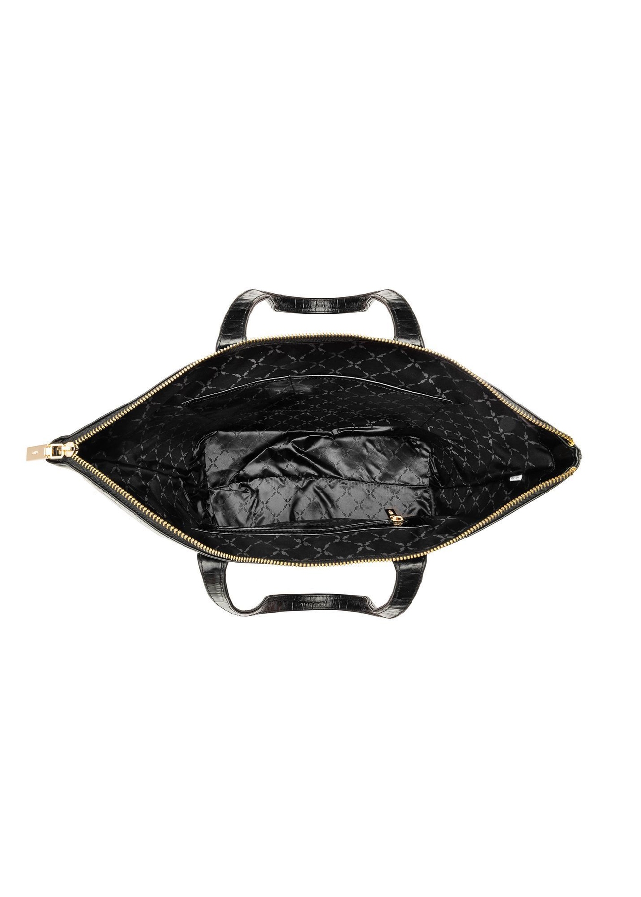 Damska torebka shopper skórzana TORES-0939F-9G(W26), widok produktu w środku na białym tle.