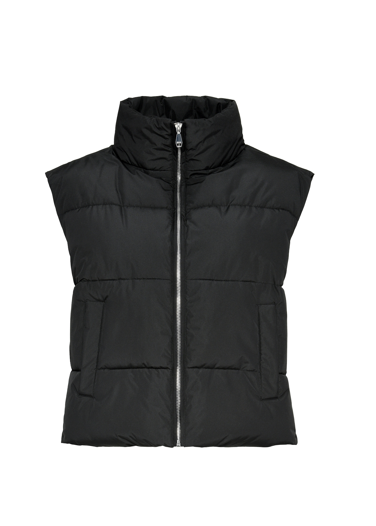 Czarna kamizelka damska KAMDT-0033-99(Z25)