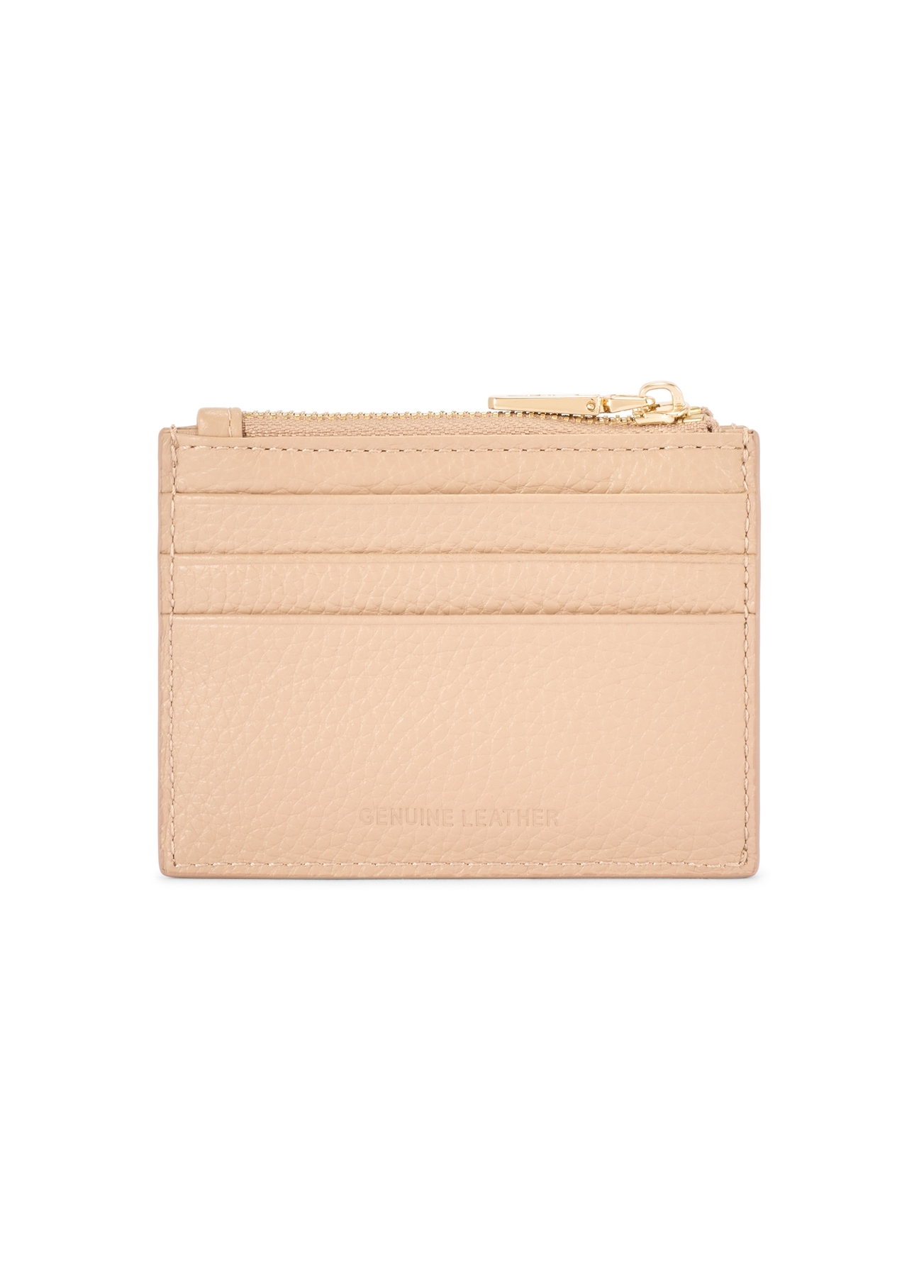 Mały skórzany portfel damski PORES-0806R-1B(W26), widok produktu z tyłu na białym tle.