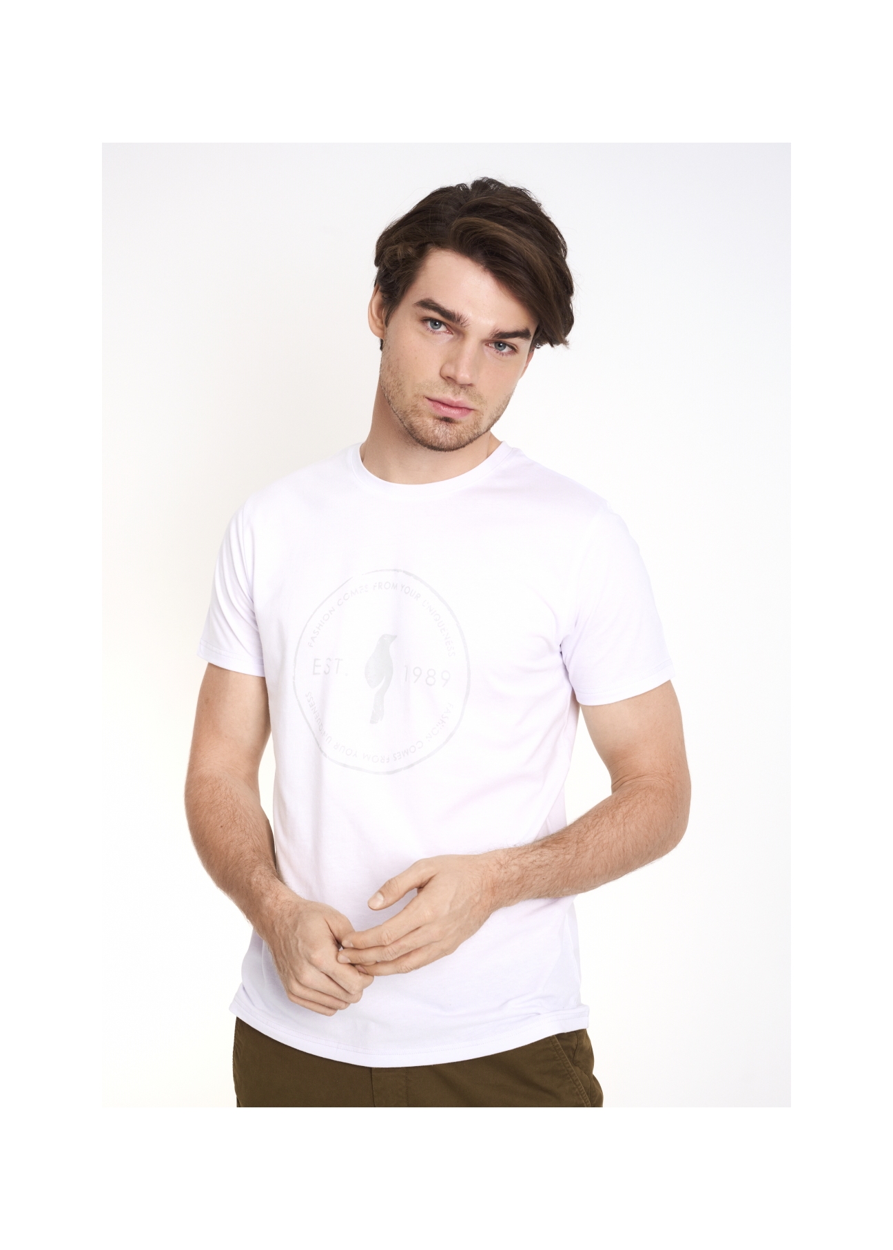 T-shirt męski TSHMT-0068-11(W22)-01