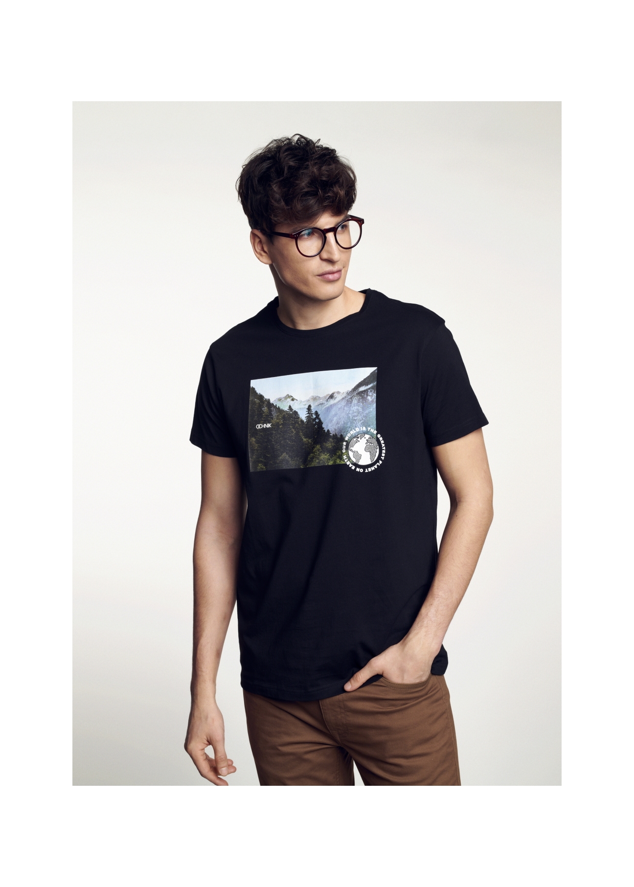 T-shirt męski TSHMT-0059-99(W21)-01