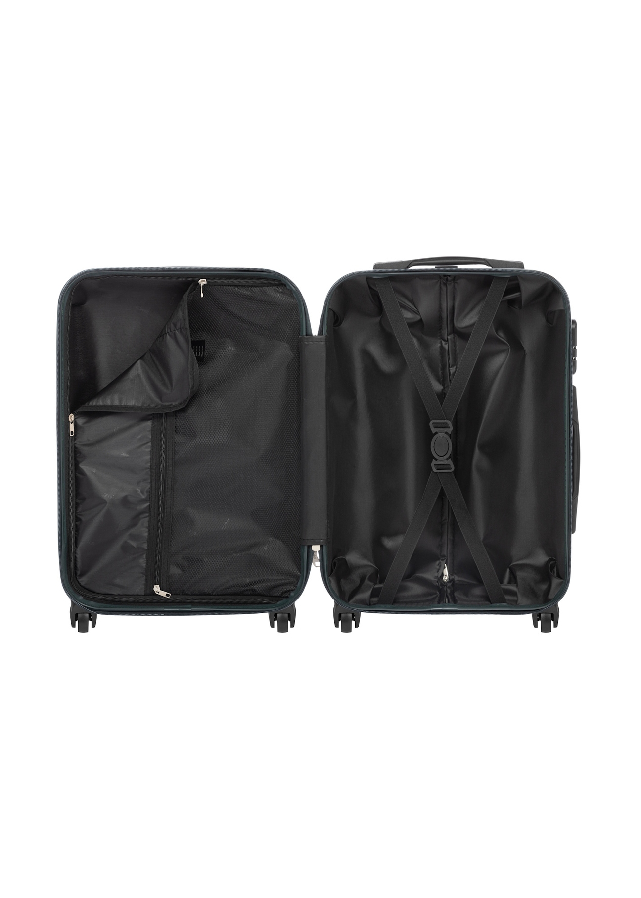 Walizka mała na kółkach WALAB-0077-8C-19(W26), widok produktu w środku na białym tle.