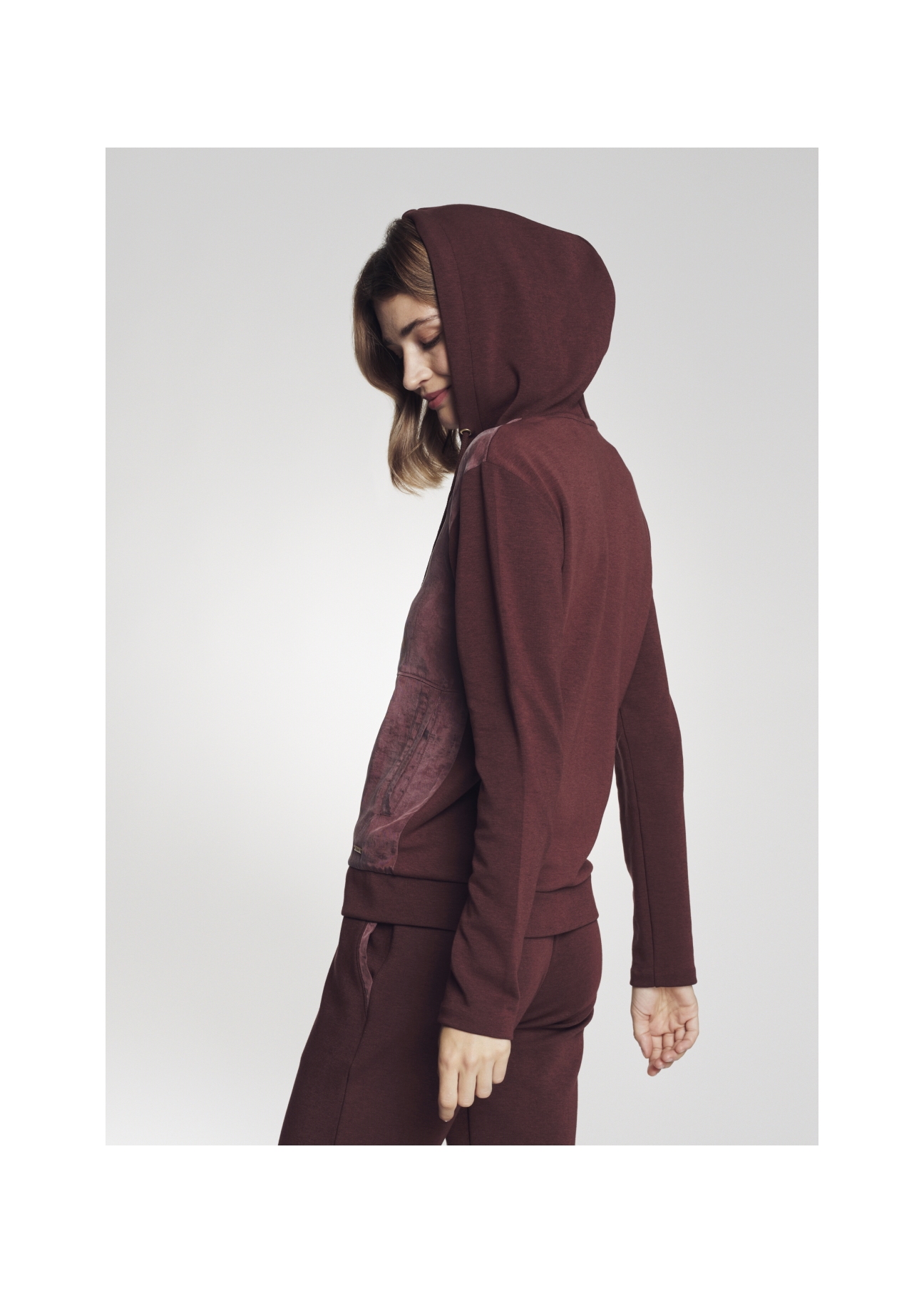Bluza dresowa damska rozpinana BLZDT-0064-49(Z21)-06