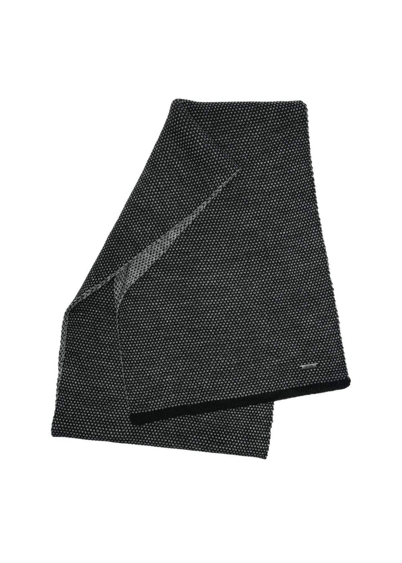 Czarny zestaw męski z czapką i szalikiem ZESTM-0006-9J(Z26)