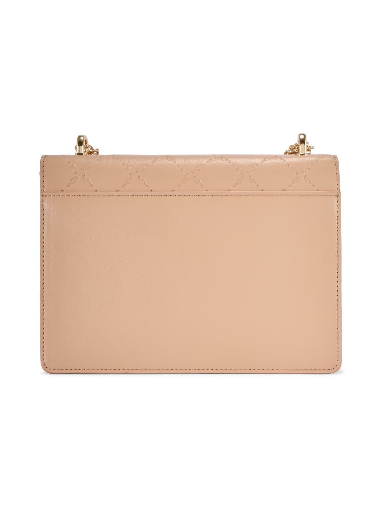 Beżowa torebka damska z monogramem TOREC-1155-1A(W26)