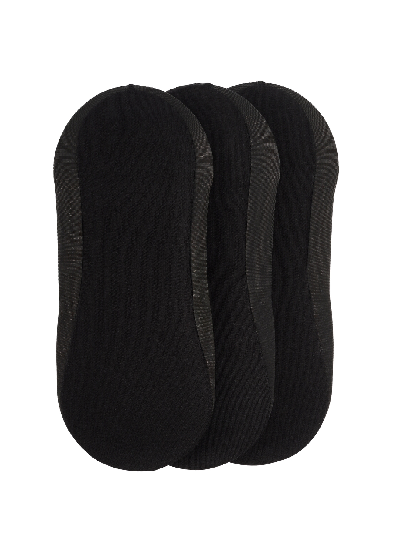 Zestaw czarnych stopek damskich ZESDT-0032-99(W26) - widok produktu od góry, na białym tle. 