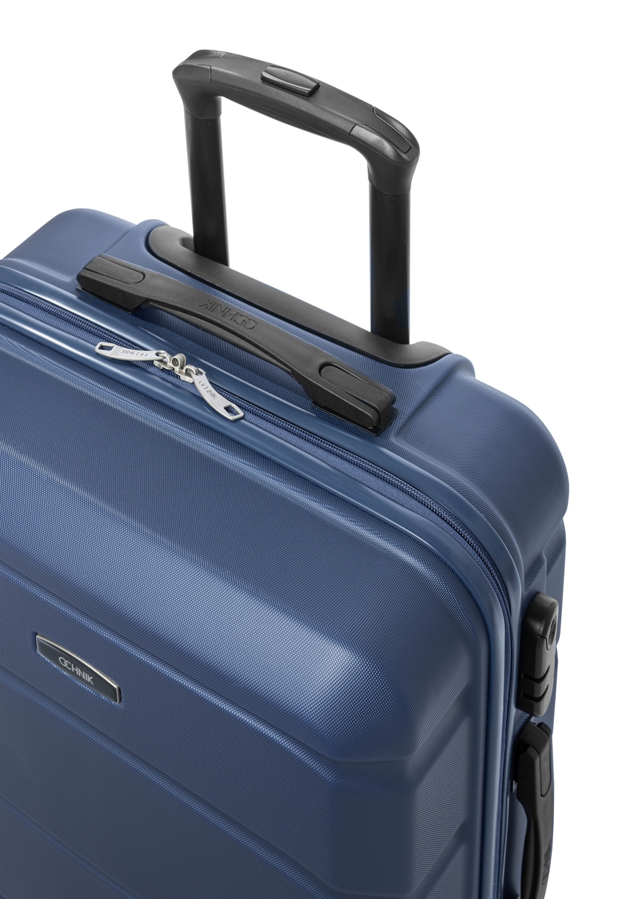 Komplet walizek na kółkach 19'/24'/28' WALAB-0077-7D(W26), widok rączki produktu na białym tle.