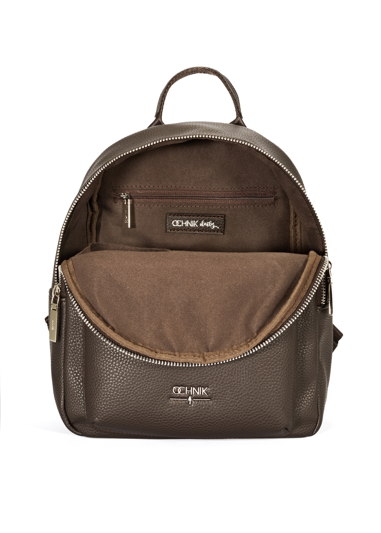 Ciemnobrązowy plecak damski TOREC-0996A-89(Z25)