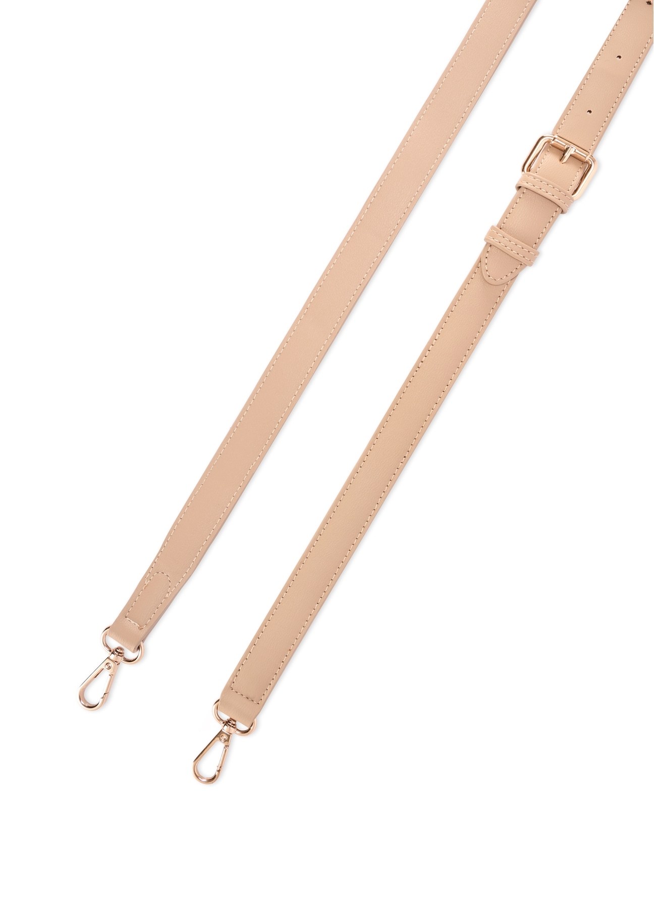 Beżowa torba na laptopa damska TOREC-1209-1B(W26), widok paska produktu na białym tle.