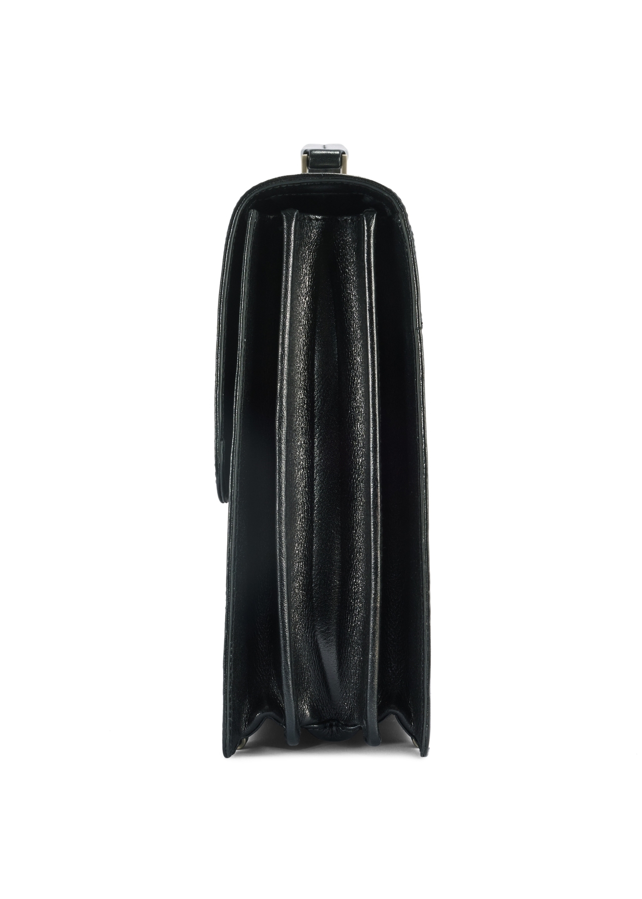 Skórzana teczka męska TORMS-0478-99(Z25), widok produktu od boku na białym tle.