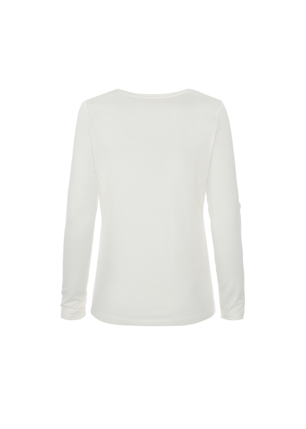 Kremowa bluzka damska longsleeve LSLDT-0024-12(W22)-04
