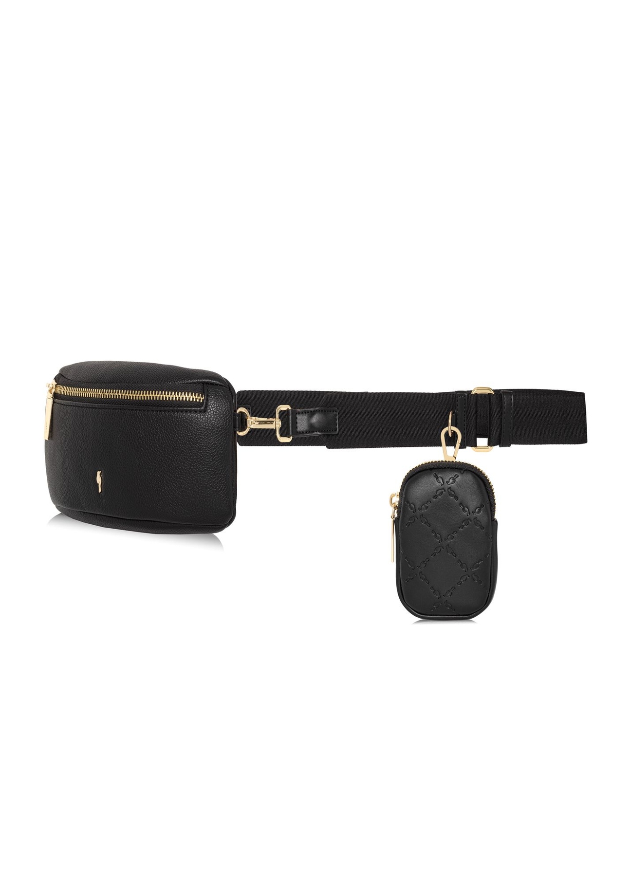 Czarna mała saszetka damska TOREC-0891A-99(W25)-02