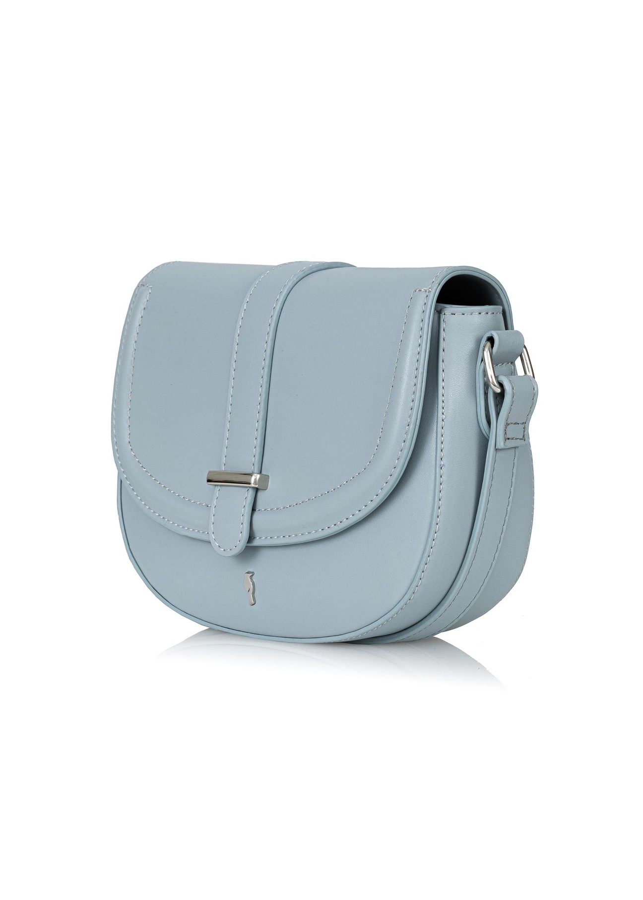 Niebieska torebka damska typu saddle bag TOREC-0758-61(W23)-02