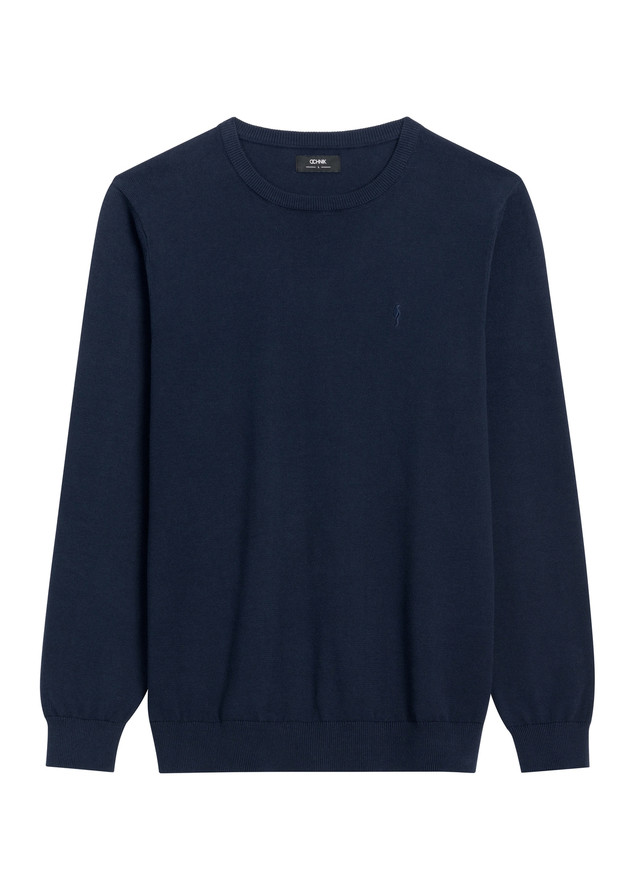Granatowy bawełniany sweter męski SWEMT-0114A-7E(Z26)