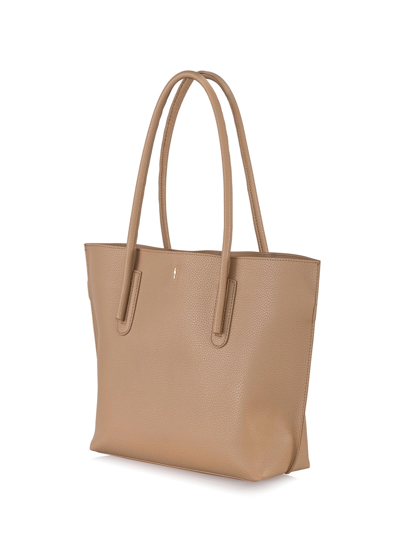 Beżowa torebka shopper damska TOREC-0938A-82(W25)-02