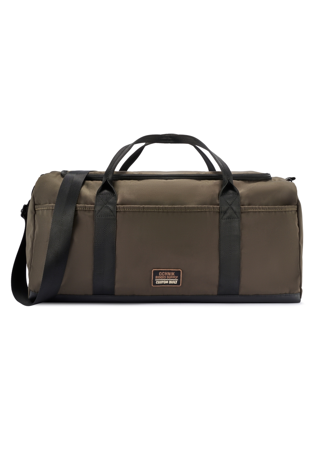 Torba podróżna w kolorze khaki TORMN-0417-8D(W26) - widok produktu z przodu, na białym tle.