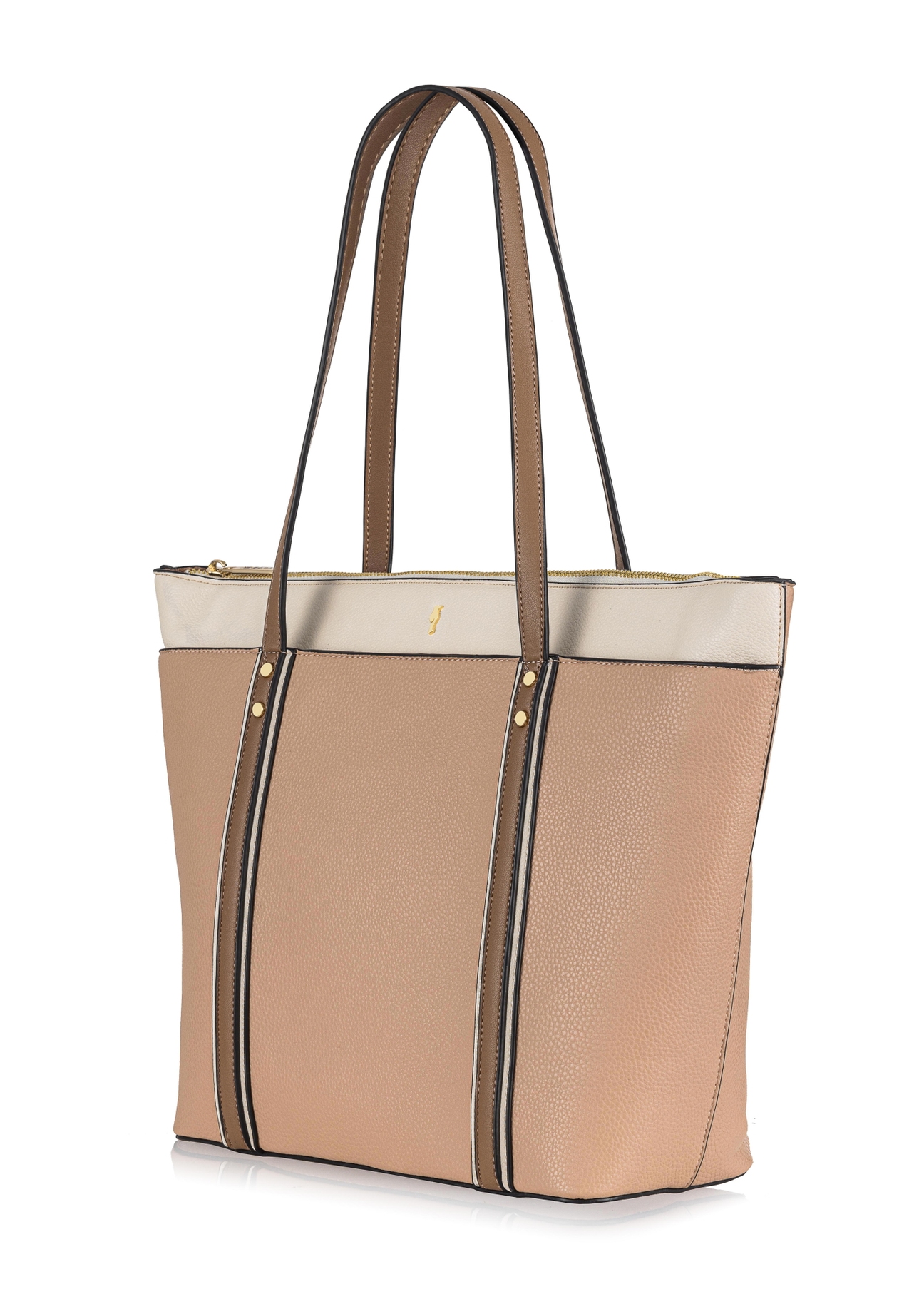 Dwukolorowa torebka damska shopper TOREC-0780-15(W23)-02