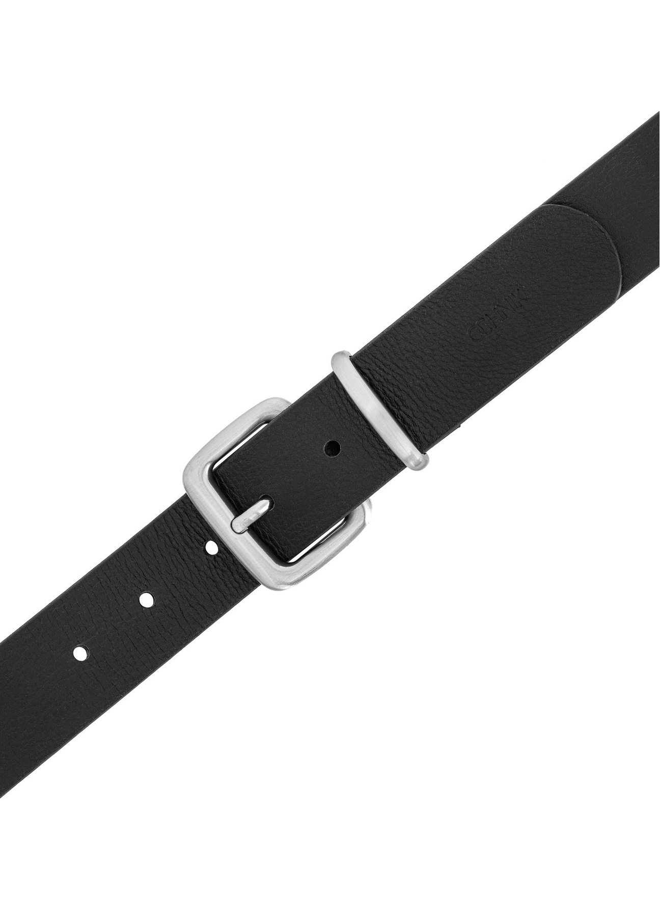 Czarny skórzany pasek damski PASDS-0312A-99(Z25)