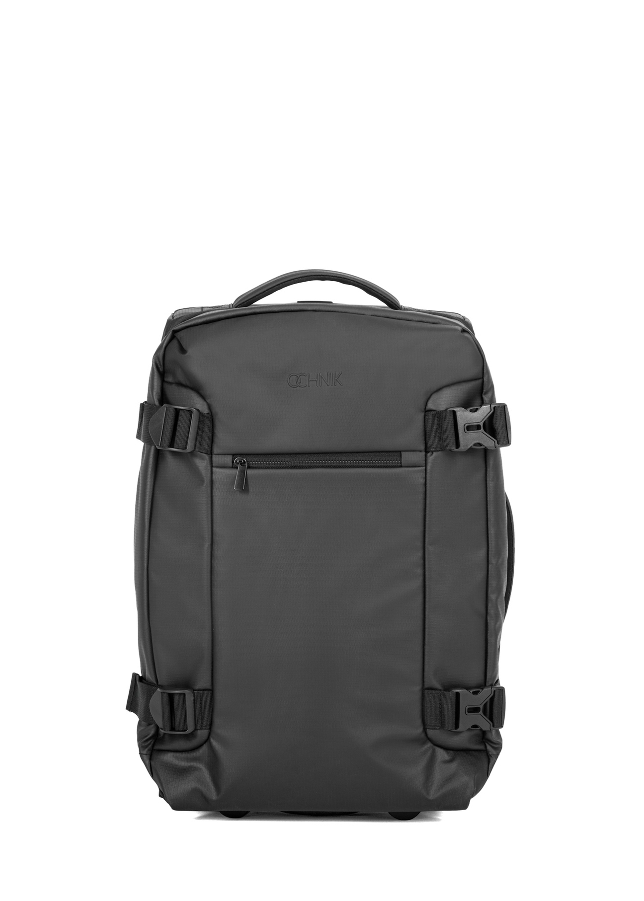 Walizka mała na kółkach WALNY-0047-99-19(W26) - widok produktu z przodu, na białym tle.