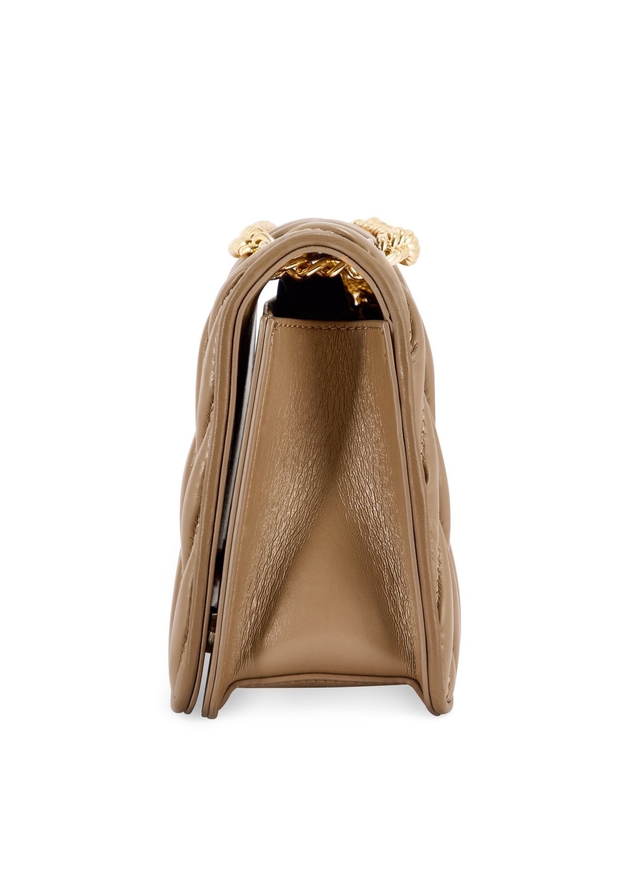 Beżowa torebka damska z łańcuszkiem TOREC-1102-24(Z25)