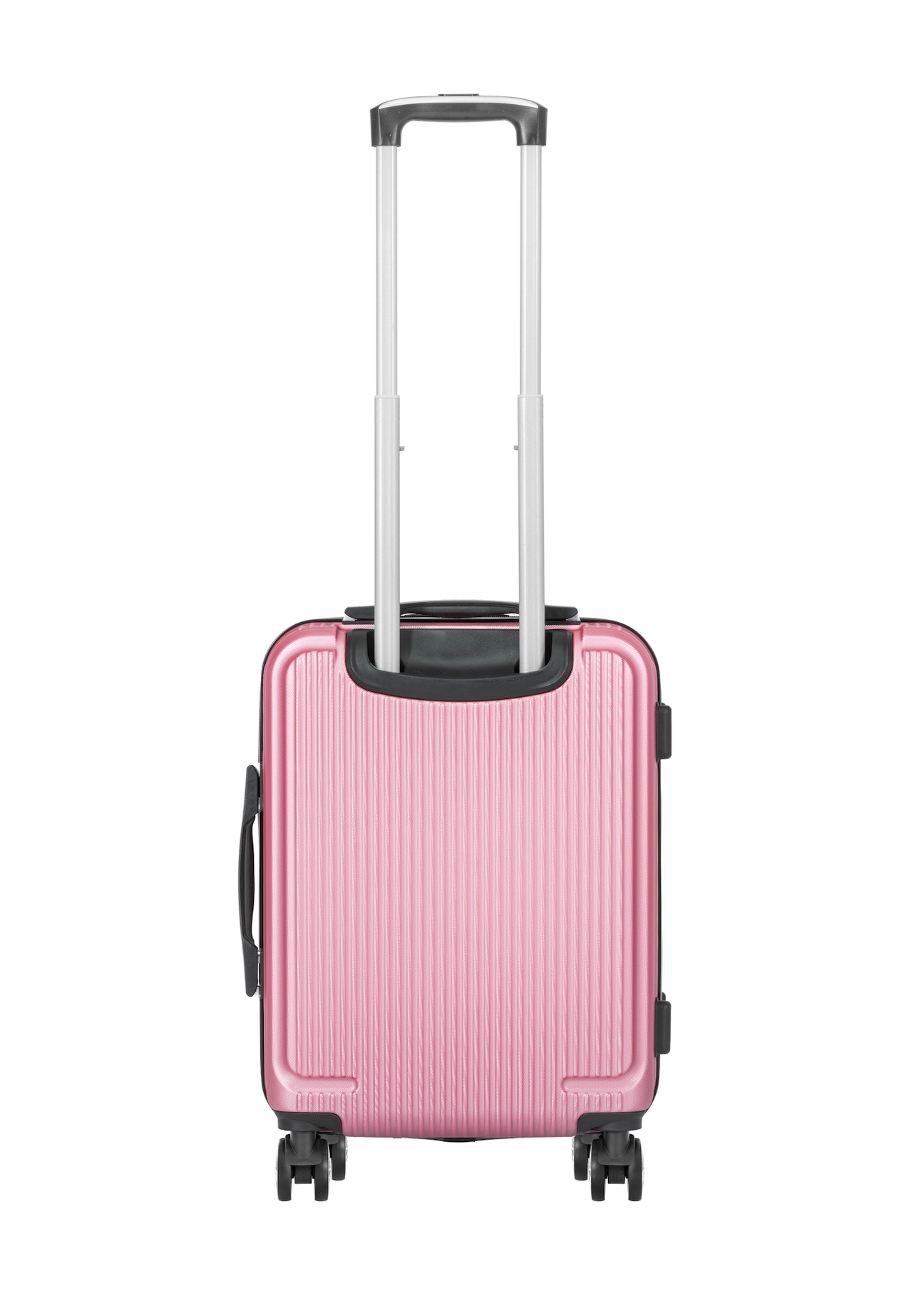 Walizka kabinowa na kółkach WALAB-0053-5C-19(W26), widok produktu z tyłu na białym tle.