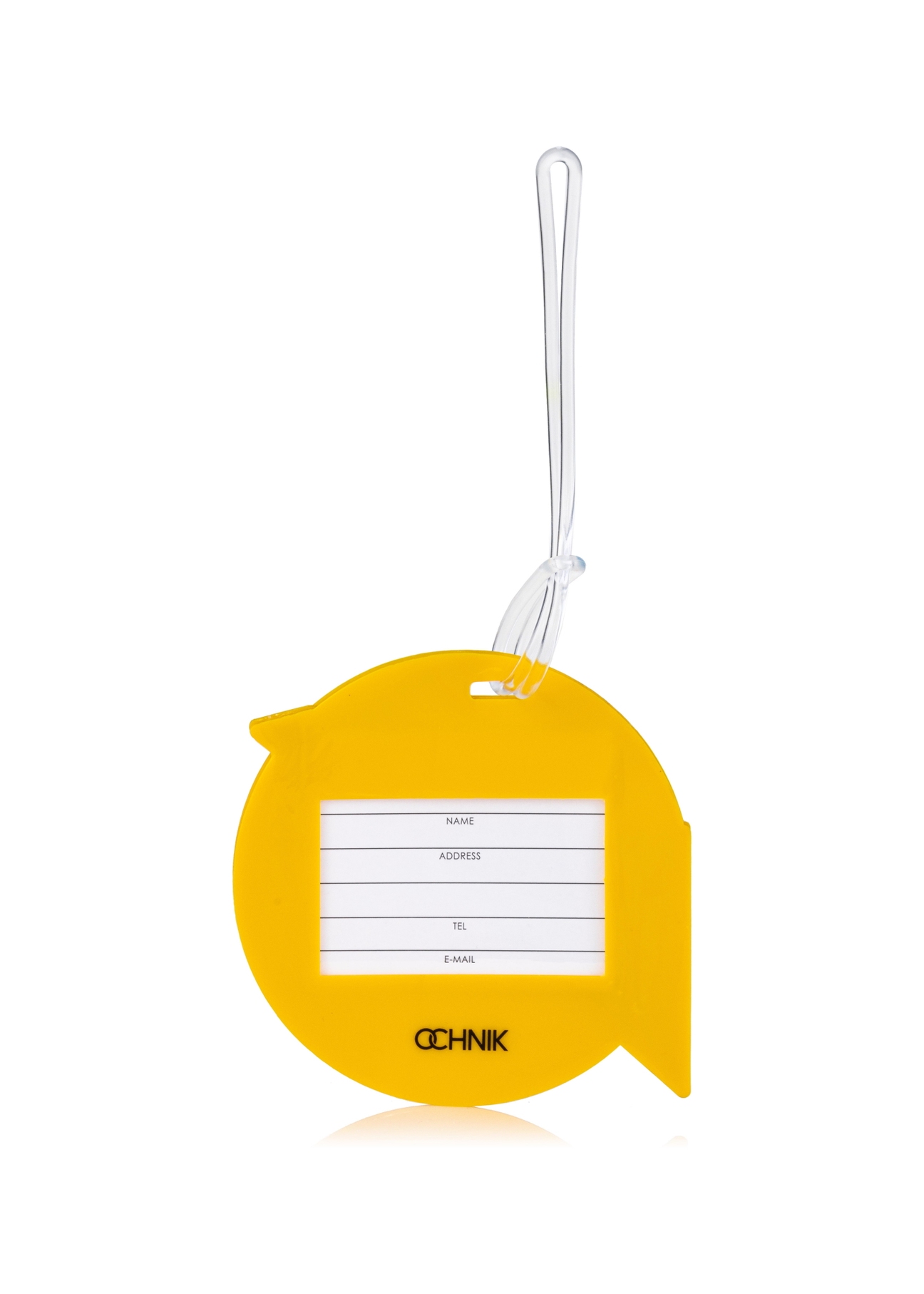 Okrągły identyfikator do bagażu żółty ptak AW-004-0004-30(W23)-03