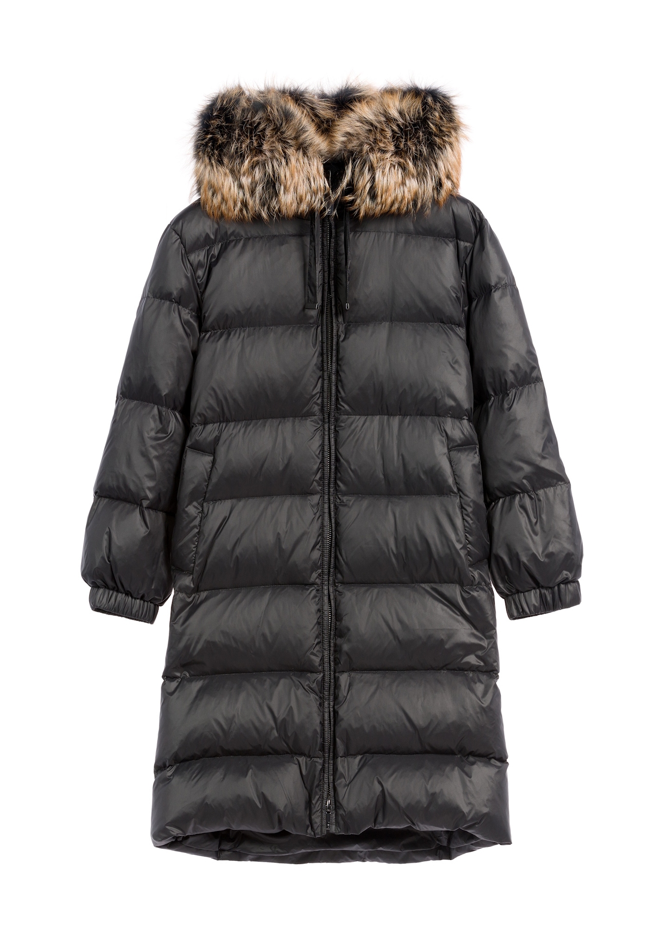 Czarna kurtka damska z naturalnym ociepleniem KURDT-0623-99(Z25)