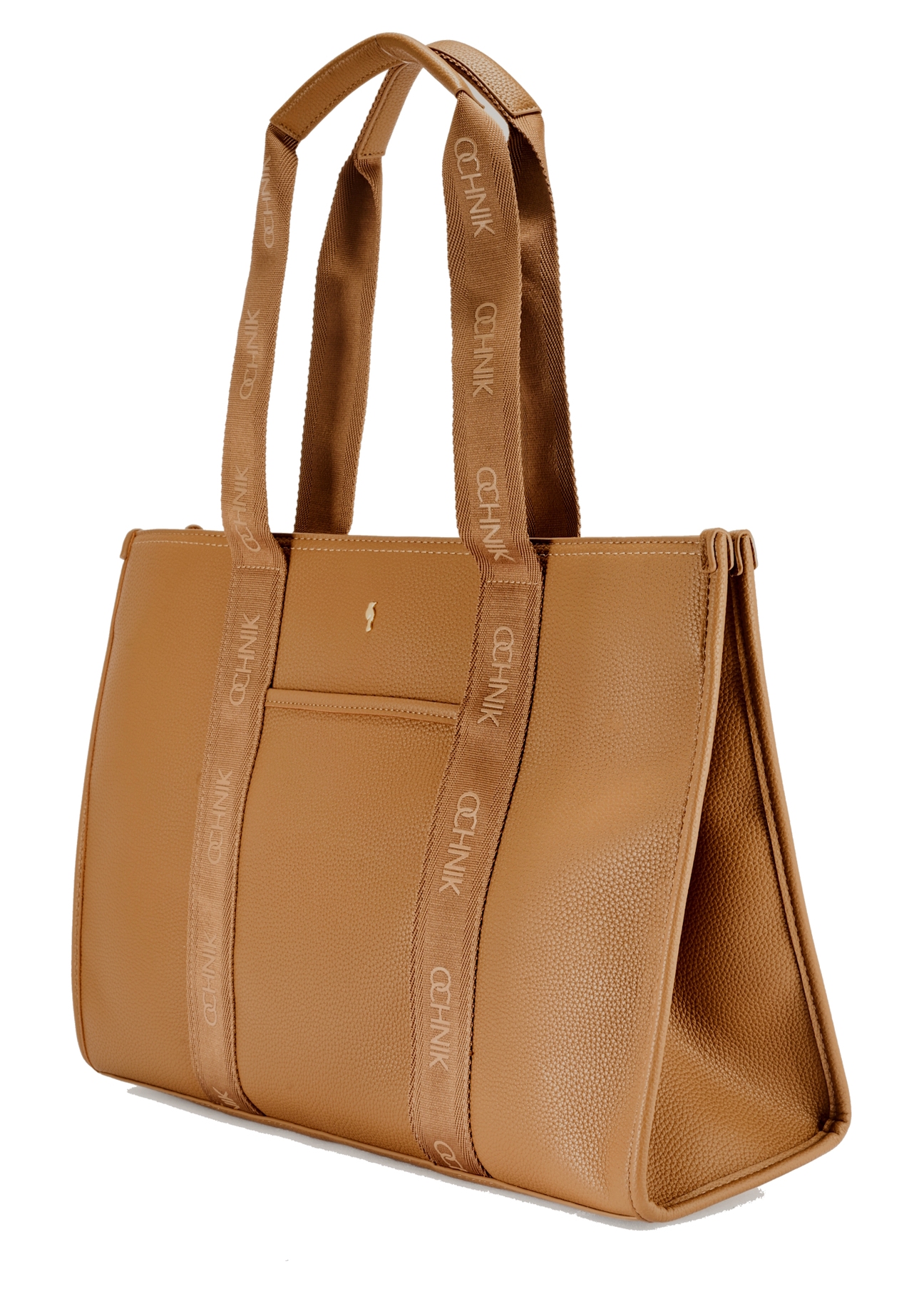 Duża torebka shopper camelowa TOREC-0977A-24(Z25)
