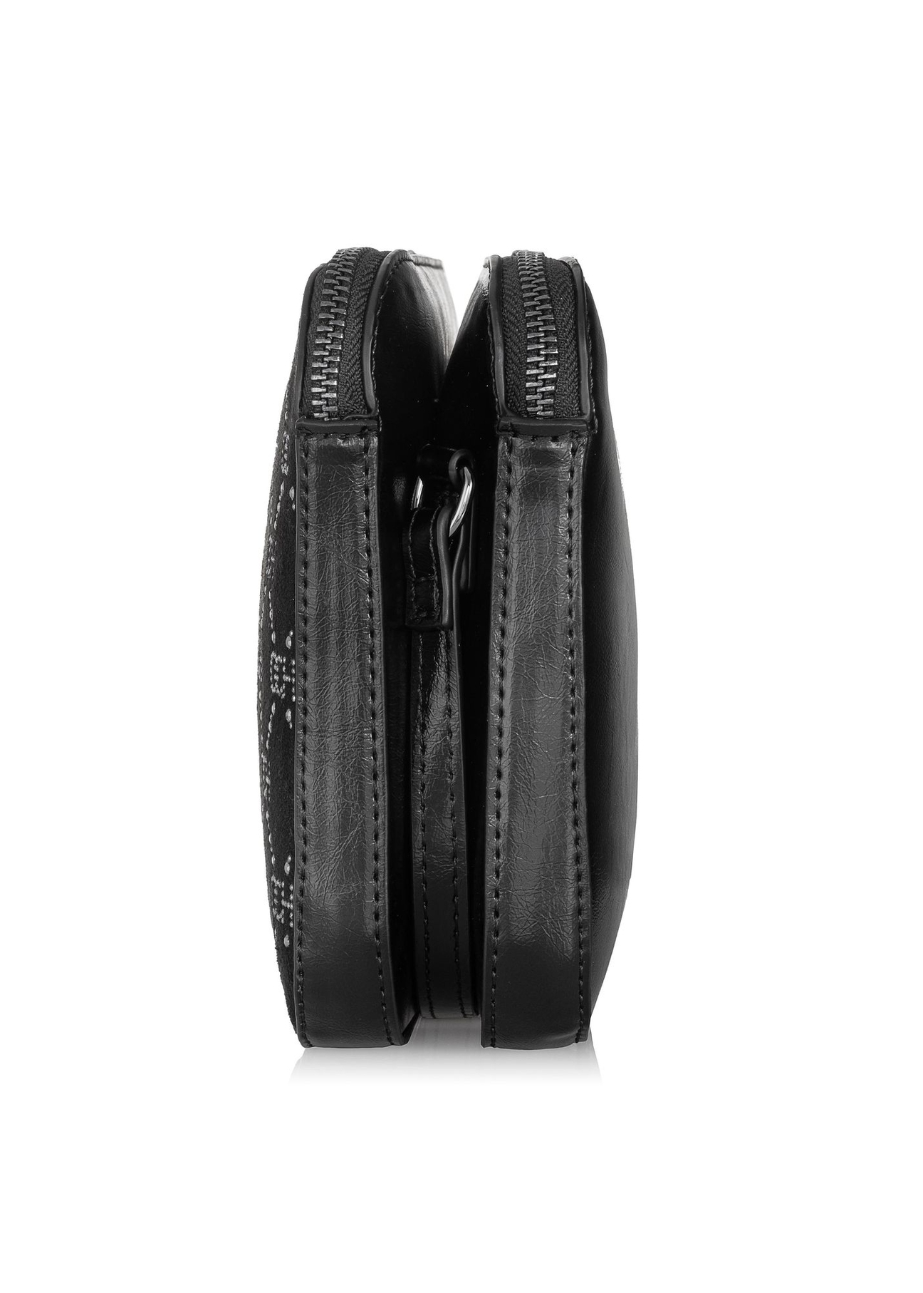 Czarna torebka damska z monogramem TOREC-0522B-96(Z23)-03