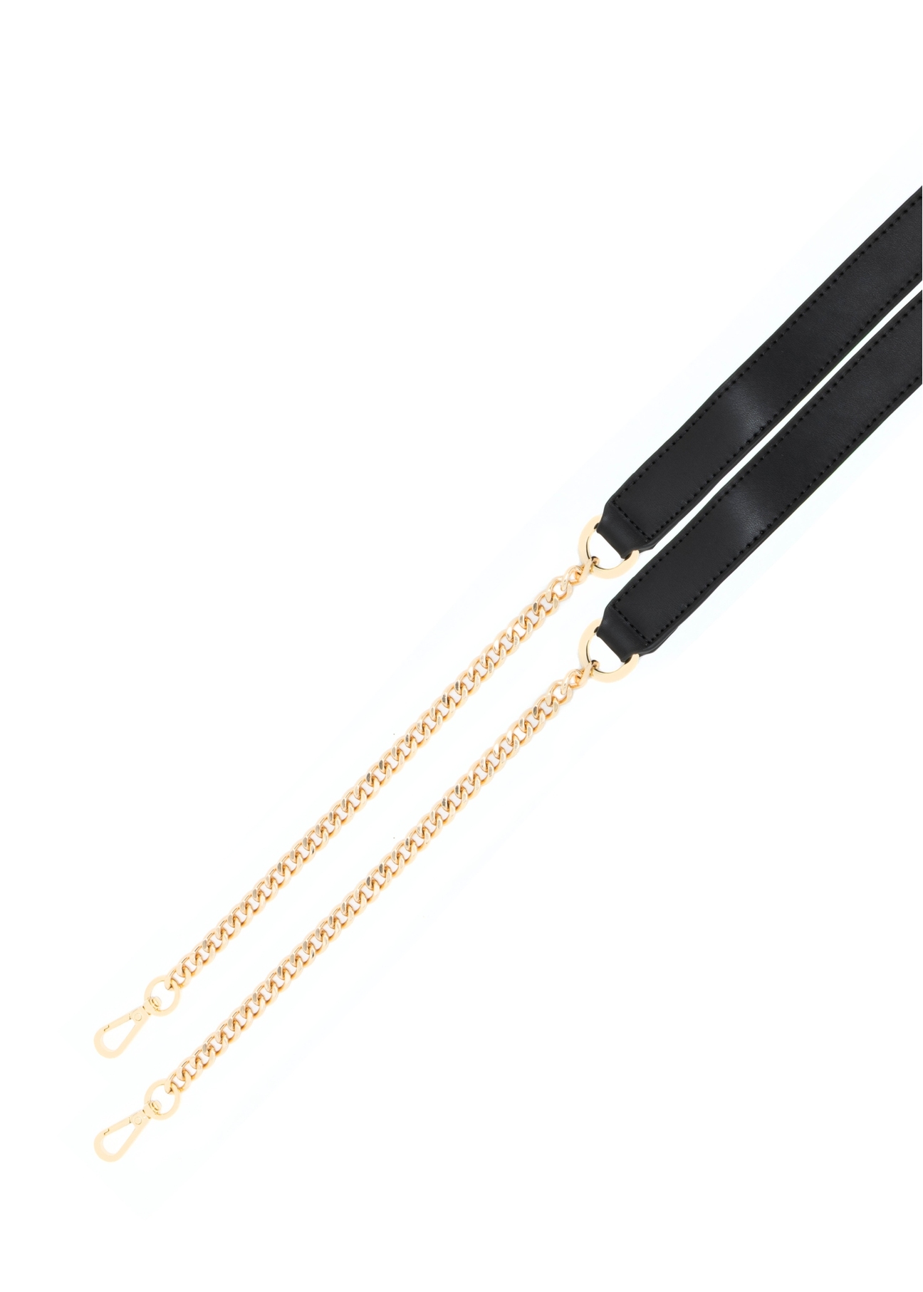 Czarna torebka damska z monogramem TOREC-0536-9P(Z26)