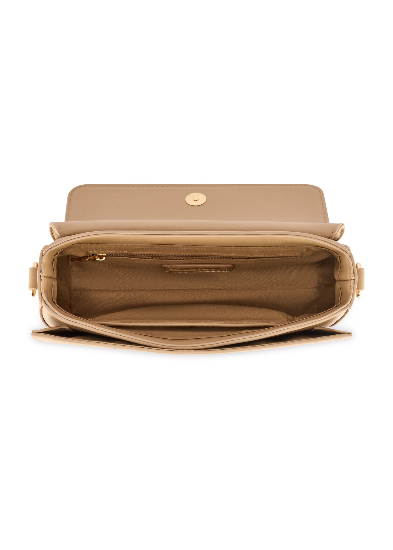 Mała beżowa torebka damska TOREC-1171-1B(W26)