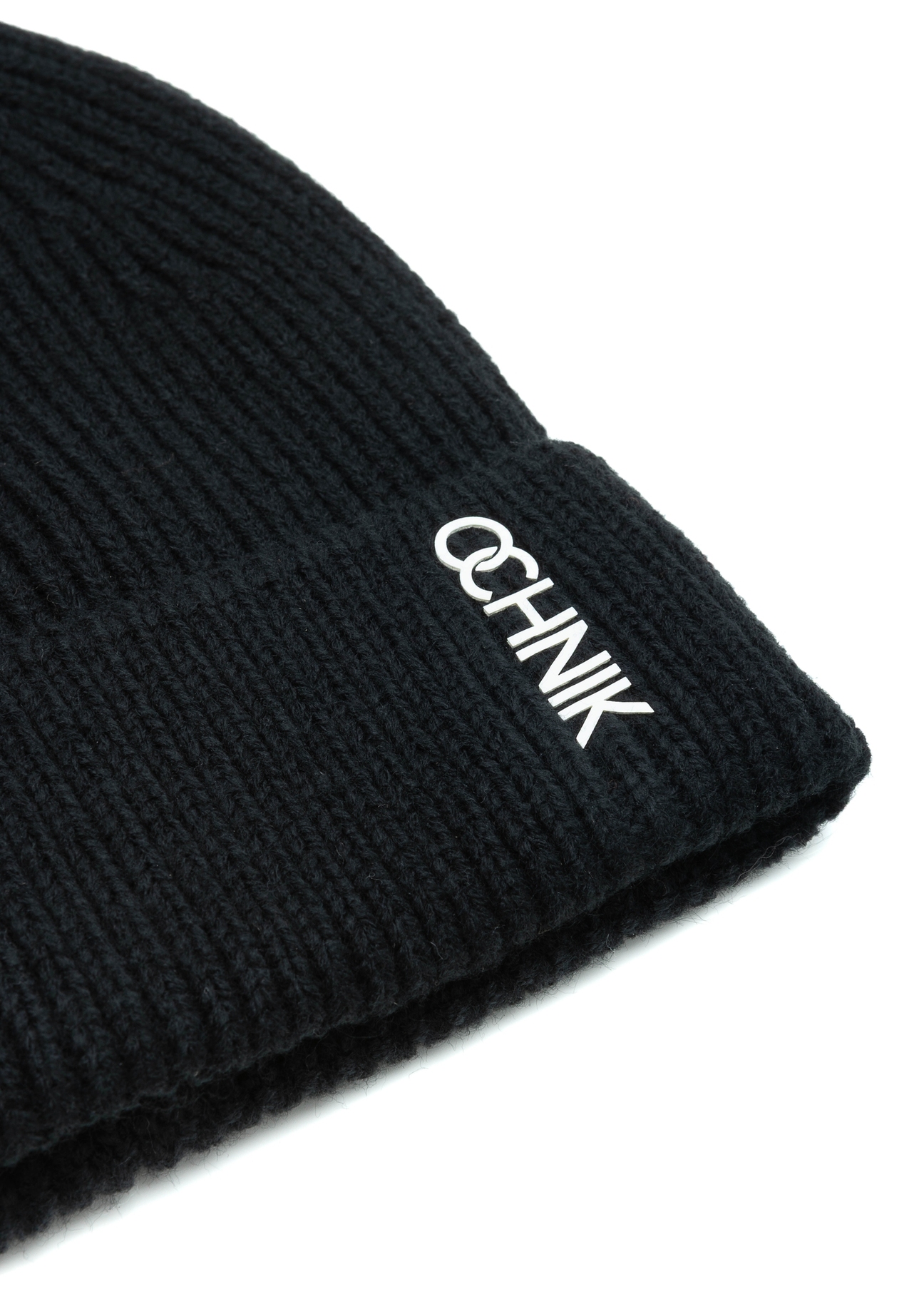 Czarna zimowa czapka męska CZAMT-0081-99(Z25)