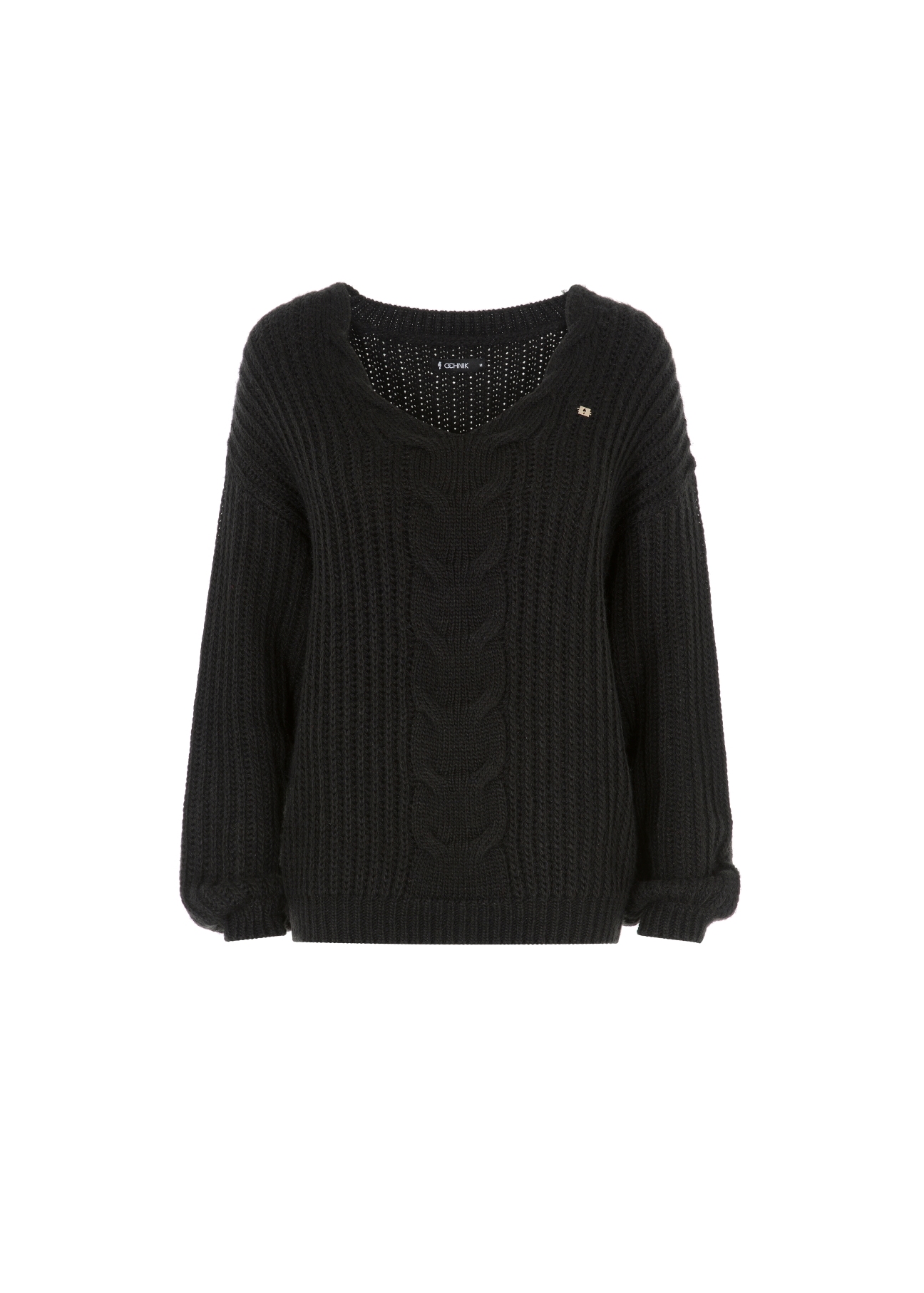 Sweter dekolt V damski SWEDT-0144-99(Z21)-03