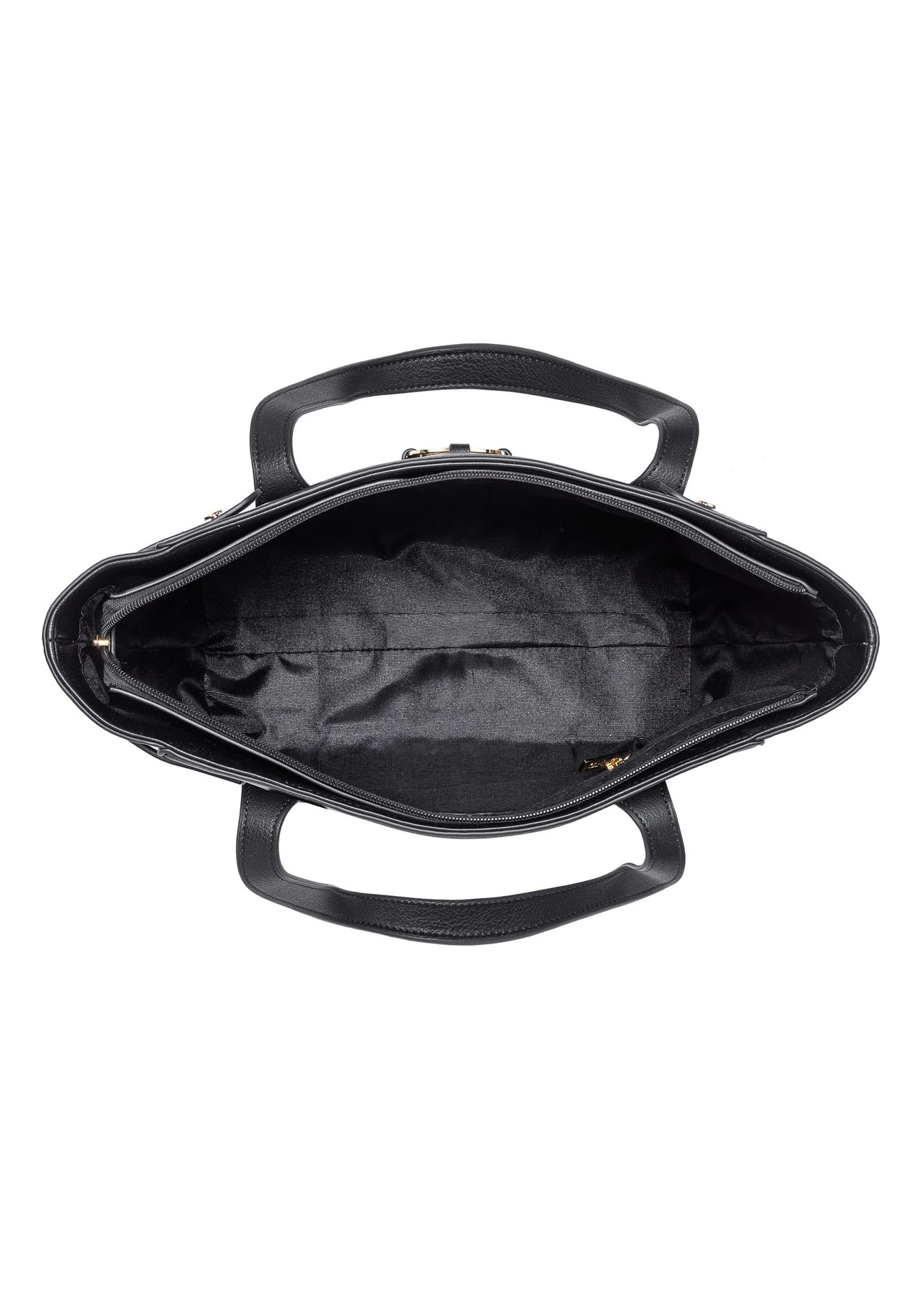 Czarna torebka damska z logo TOREC-0776-99(W23)-05